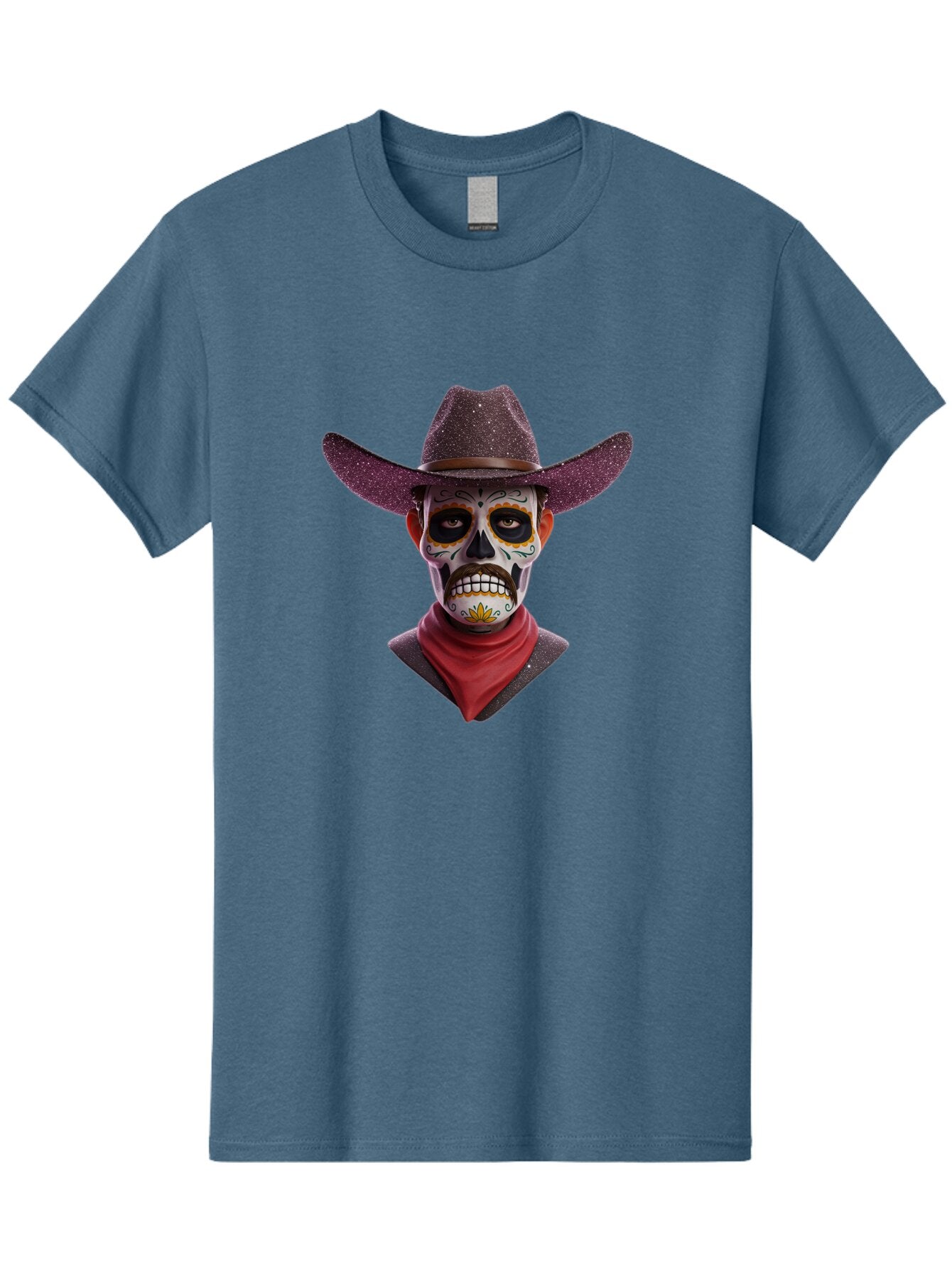 Sugar-Skull-Cowboy Men'S Graphic Tee, 100% Cotton, Comfortable Casual Summer Wear, Machine Washable, Vintage Camera, Old Camera, Antique Camera, Black Camera, Classic Photography, Photography Equipment, Nostalgic Device, Film Camera, Bao931 6