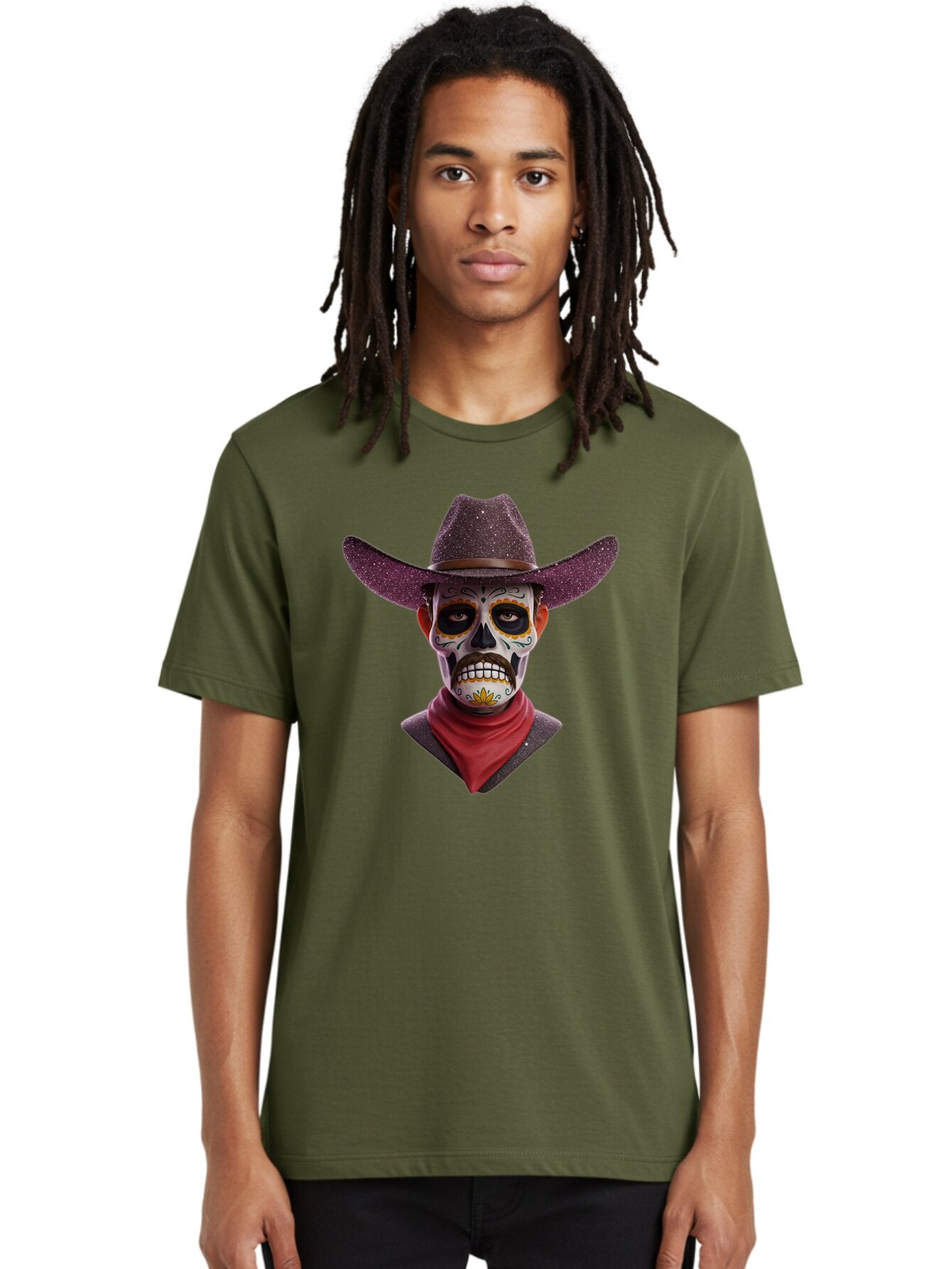 Sugar-Skull-Cowboy Men'S Graphic Tee, 100% Cotton, Comfortable Casual Summer Wear, Machine Washable, Vintage Camera, Old Camera, Antique Camera, Black Camera, Classic Photography, Photography Equipment, Nostalgic Device, Film Camera, Bao931 25