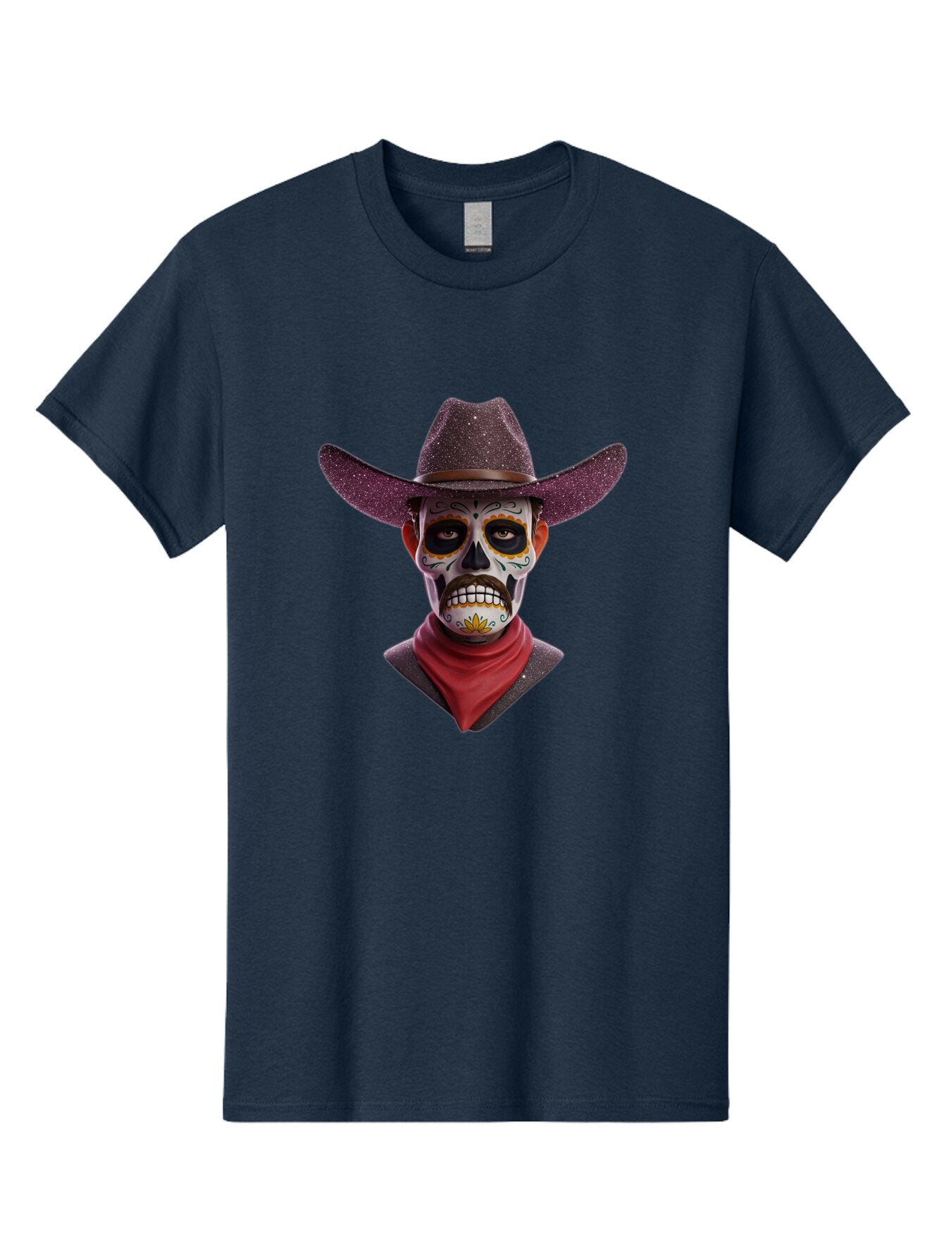 Sugar-Skull-Cowboy Men'S Graphic Tee, 100% Cotton, Comfortable Casual Summer Wear, Machine Washable, Vintage Camera, Old Camera, Antique Camera, Black Camera, Classic Photography, Photography Equipment, Nostalgic Device, Film Camera, Bao931 3