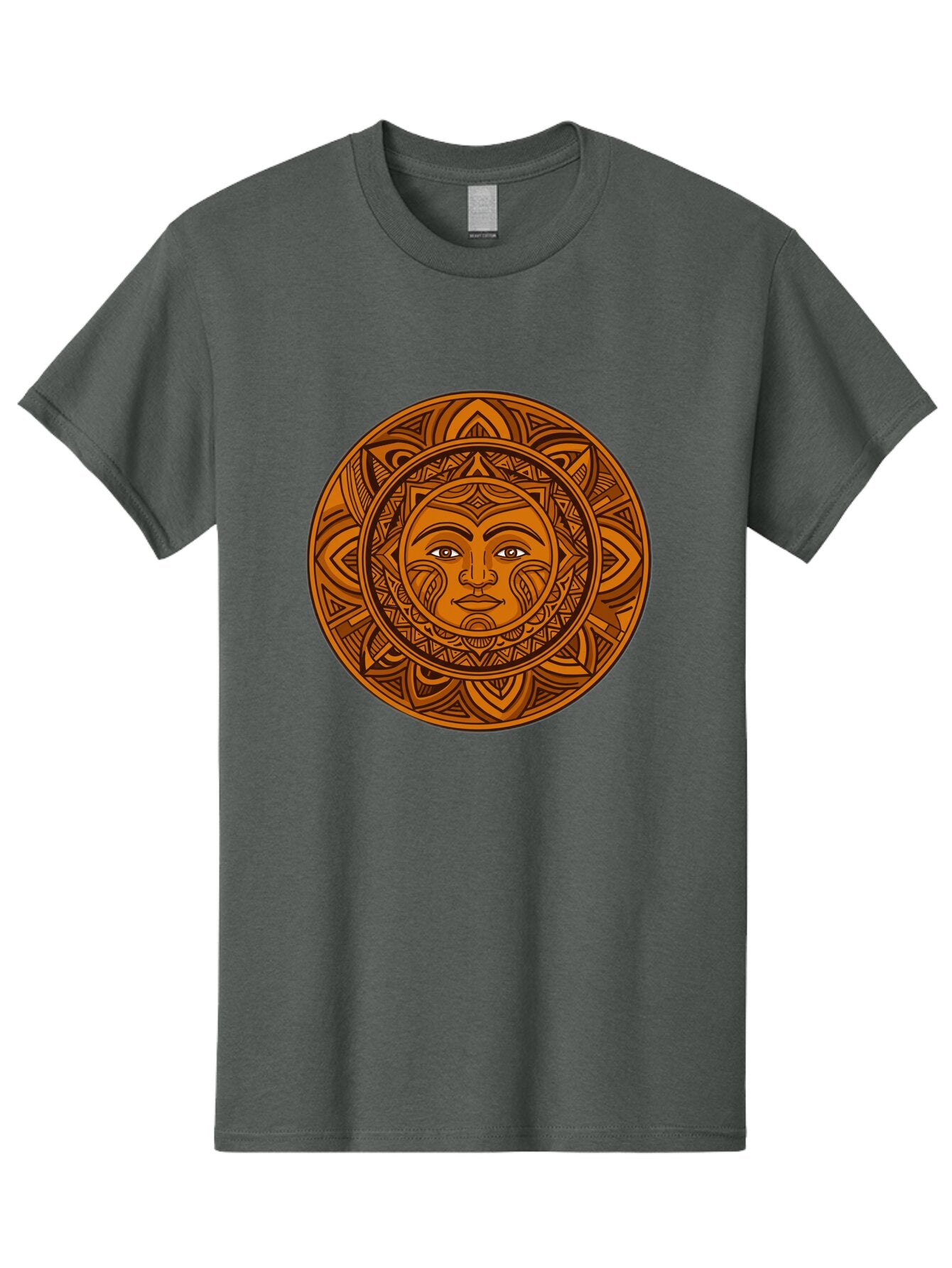 Sun-Face-Mandala Men'S Graphic Tee, 100% Cotton, Comfortable Casual Summer Wear, Machine Washable, Vintage Camera, Old Camera, Antique Camera, Black Camera, Classic Photography, Photography Equipment, Nostalgic Device, Film Camera, Camera Art Bao933 3