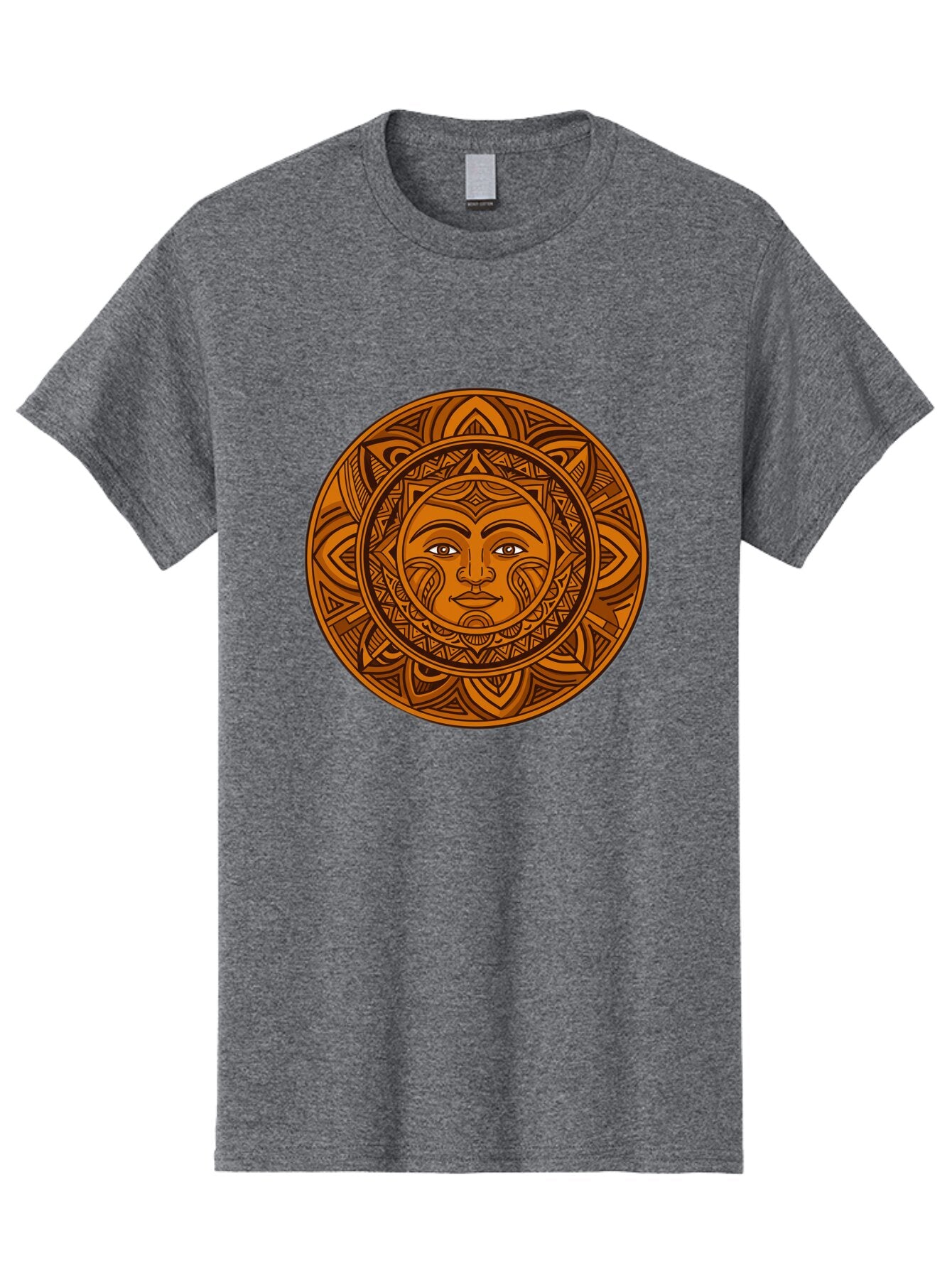 Sun-Face-Mandala Men'S Graphic Tee, 100% Cotton, Comfortable Casual Summer Wear, Machine Washable, Vintage Camera, Old Camera, Antique Camera, Black Camera, Classic Photography, Photography Equipment, Nostalgic Device, Film Camera, Camera Art Bao933
