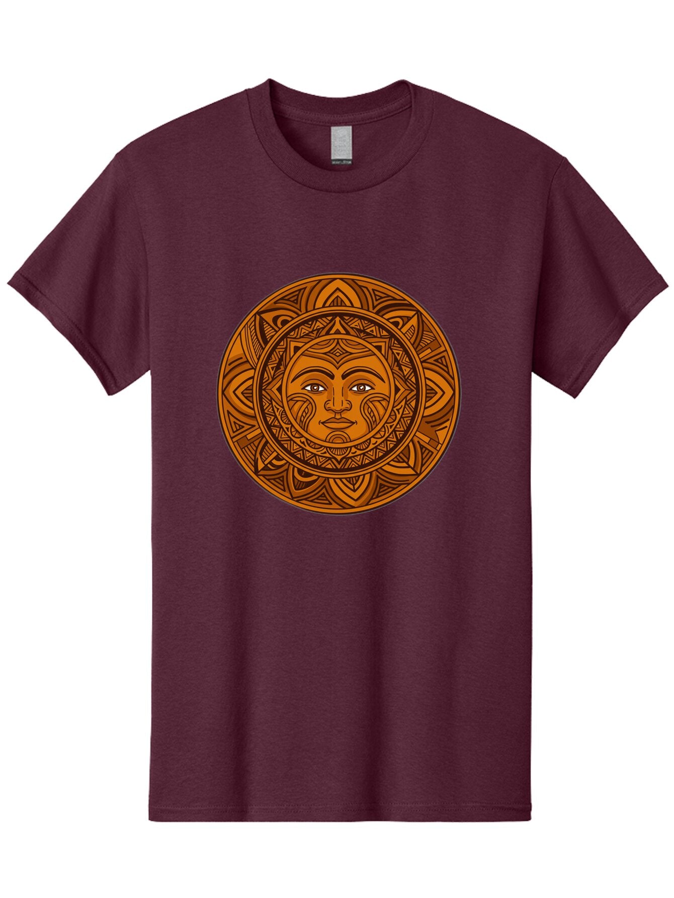 Sun-Face-Mandala Men'S Graphic Tee, 100% Cotton, Comfortable Casual Summer Wear, Machine Washable, Vintage Camera, Old Camera, Antique Camera, Black Camera, Classic Photography, Photography Equipment, Nostalgic Device, Film Camera, Camera Art Bao933 4