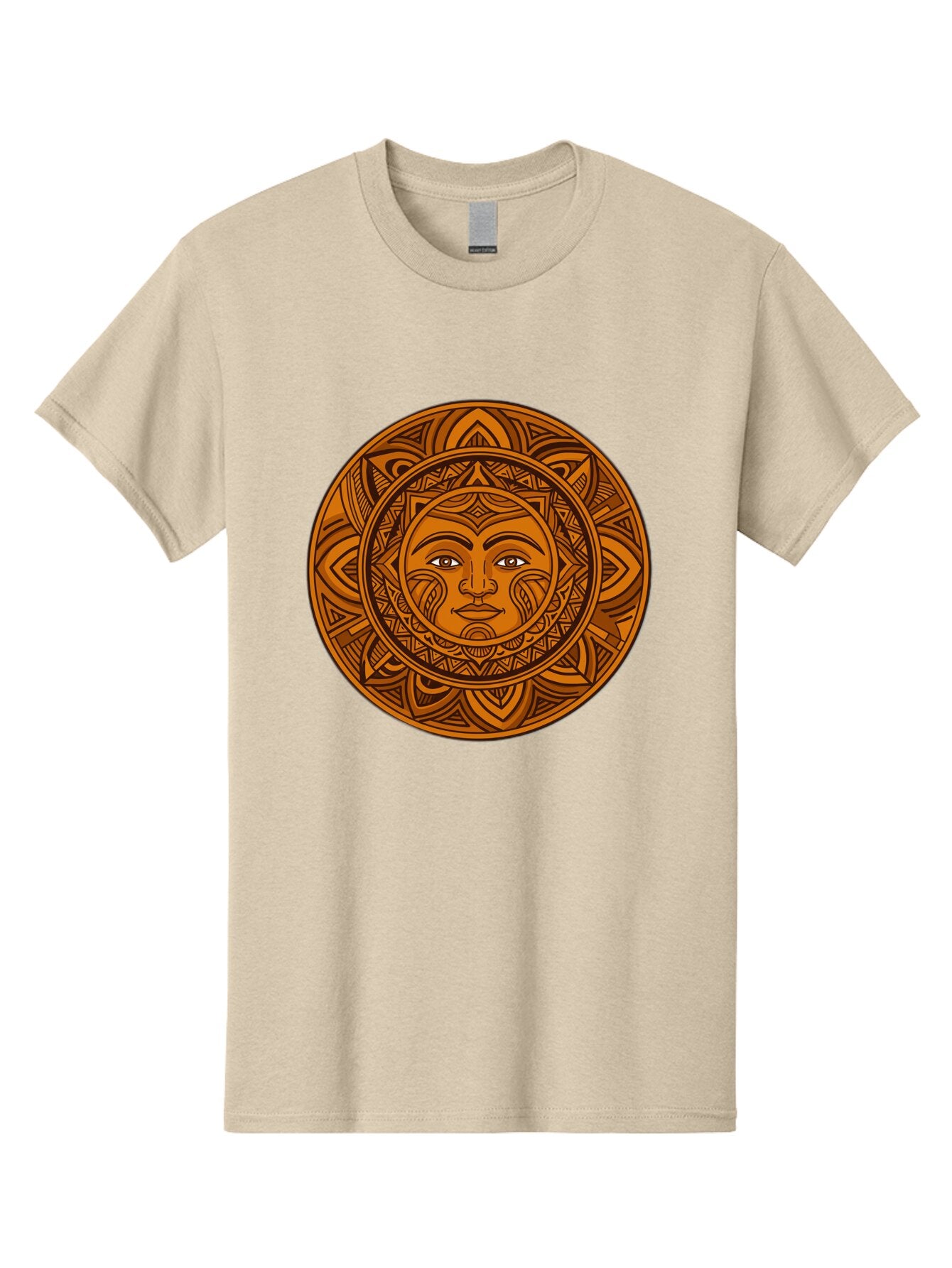 Sun-Face-Mandala Men'S Graphic Tee, 100% Cotton, Comfortable Casual Summer Wear, Machine Washable, Vintage Camera, Old Camera, Antique Camera, Black Camera, Classic Photography, Photography Equipment, Nostalgic Device, Film Camera, Camera Art Bao933 8
