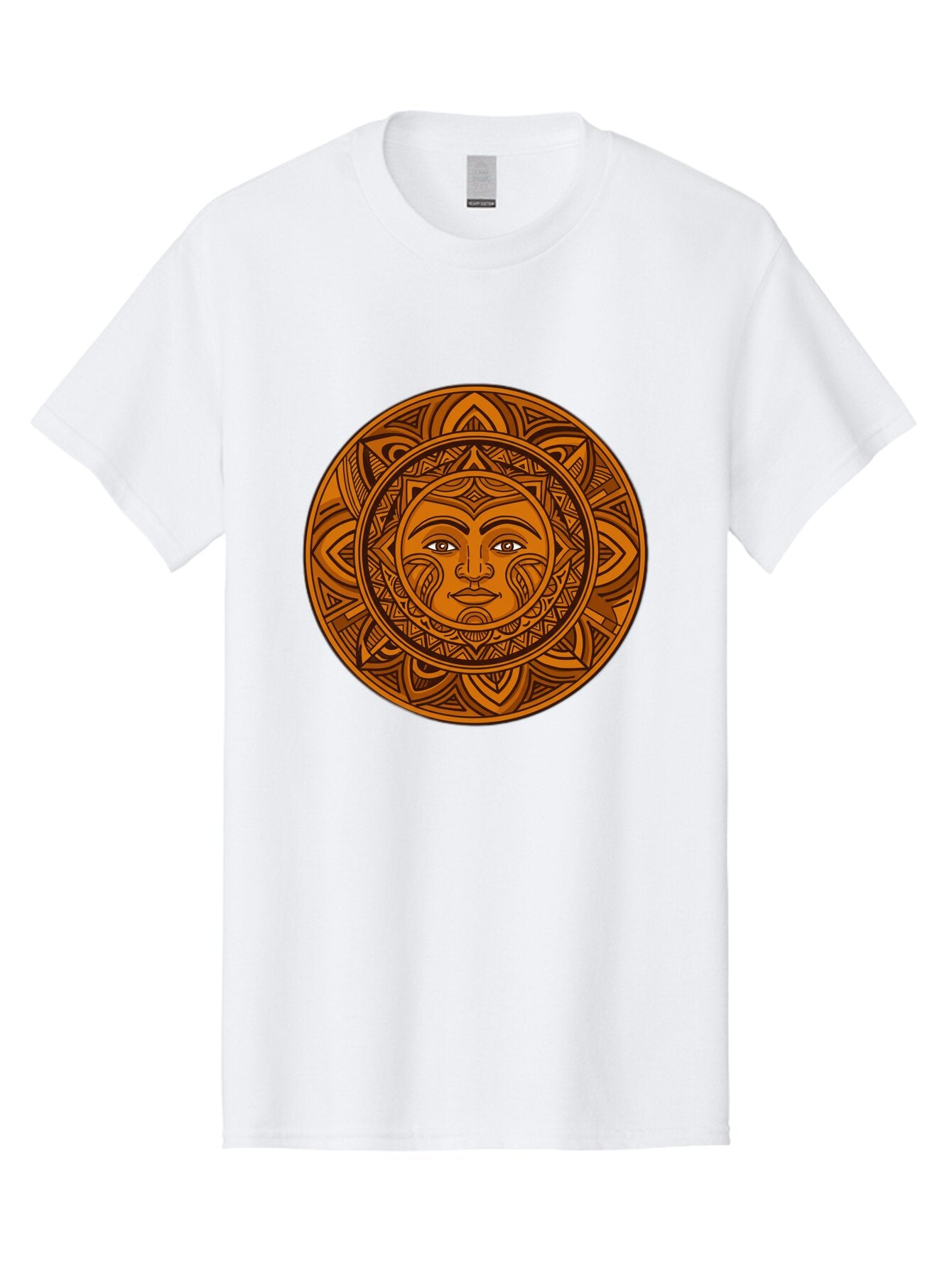 Sun-Face-Mandala Men'S Graphic Tee, 100% Cotton, Comfortable Casual Summer Wear, Machine Washable, Vintage Camera, Old Camera, Antique Camera, Black Camera, Classic Photography, Photography Equipment, Nostalgic Device, Film Camera, Camera Art Bao933