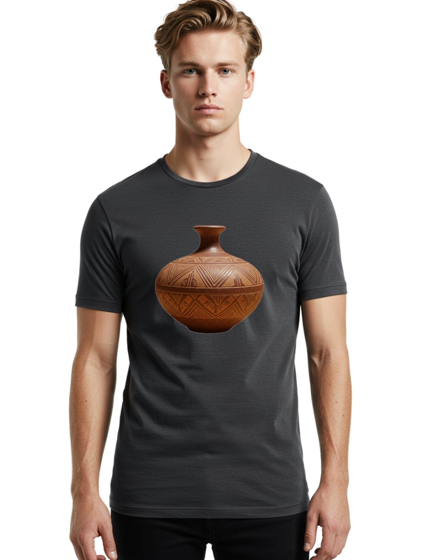 Terra-Cotta-Pot Men'S Graphic Tee, 100% Cotton, Comfortable Casual Summer Wear, Machine Washable, Vintage Camera, Old Camera, Antique Camera, Black Camera, Classic Photography, Photography Equipment, Nostalgic Device, Film Camera, Camera Art Bao944 21