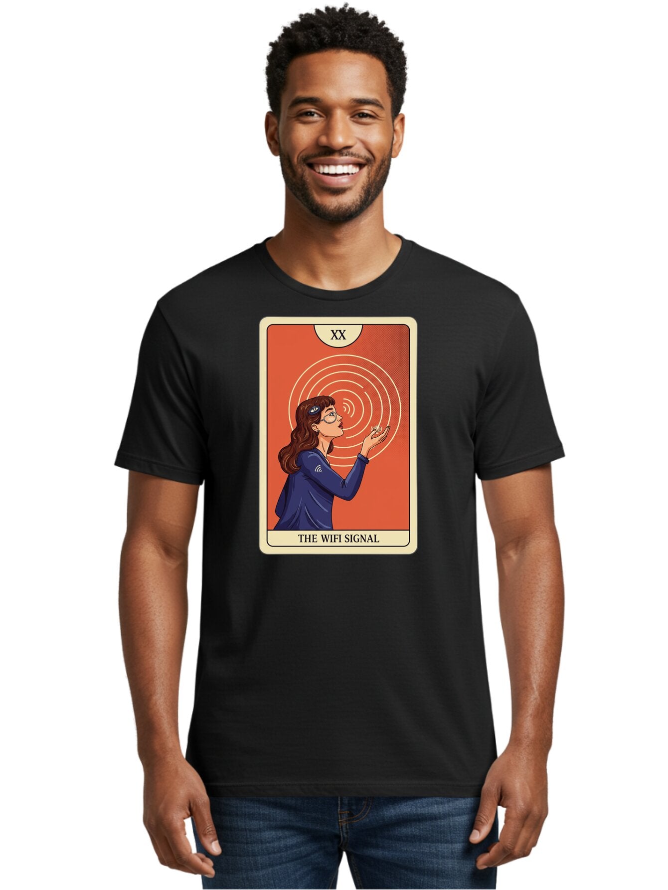 The-Wifi-Signal-1 Men'S Graphic Tee, 100% Cotton, Comfortable Casual Summer Wear, Machine Washable, Vintage Camera, Old Camera, Antique Camera, Black Camera, Classic Photography, Photography Equipment, Nostalgic Device, Film Camera, Camera Art Bao948 16