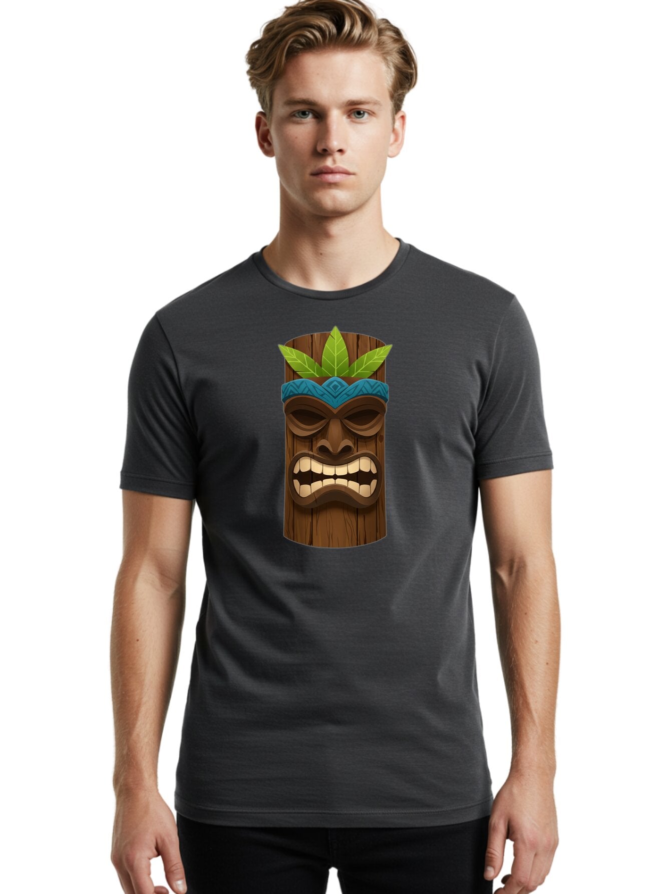 Tiki-Mask-With-Weed-Leaf Men'S Graphic Tee, 100% Cotton, Comfortable Casual Summer Wear, Machine Washable, Vintage Camera, Old Camera, Antique Camera, Black Camera, Classic Photography, Photography Equipment, Nostalgic Device, Film Camera, Bao955 22
