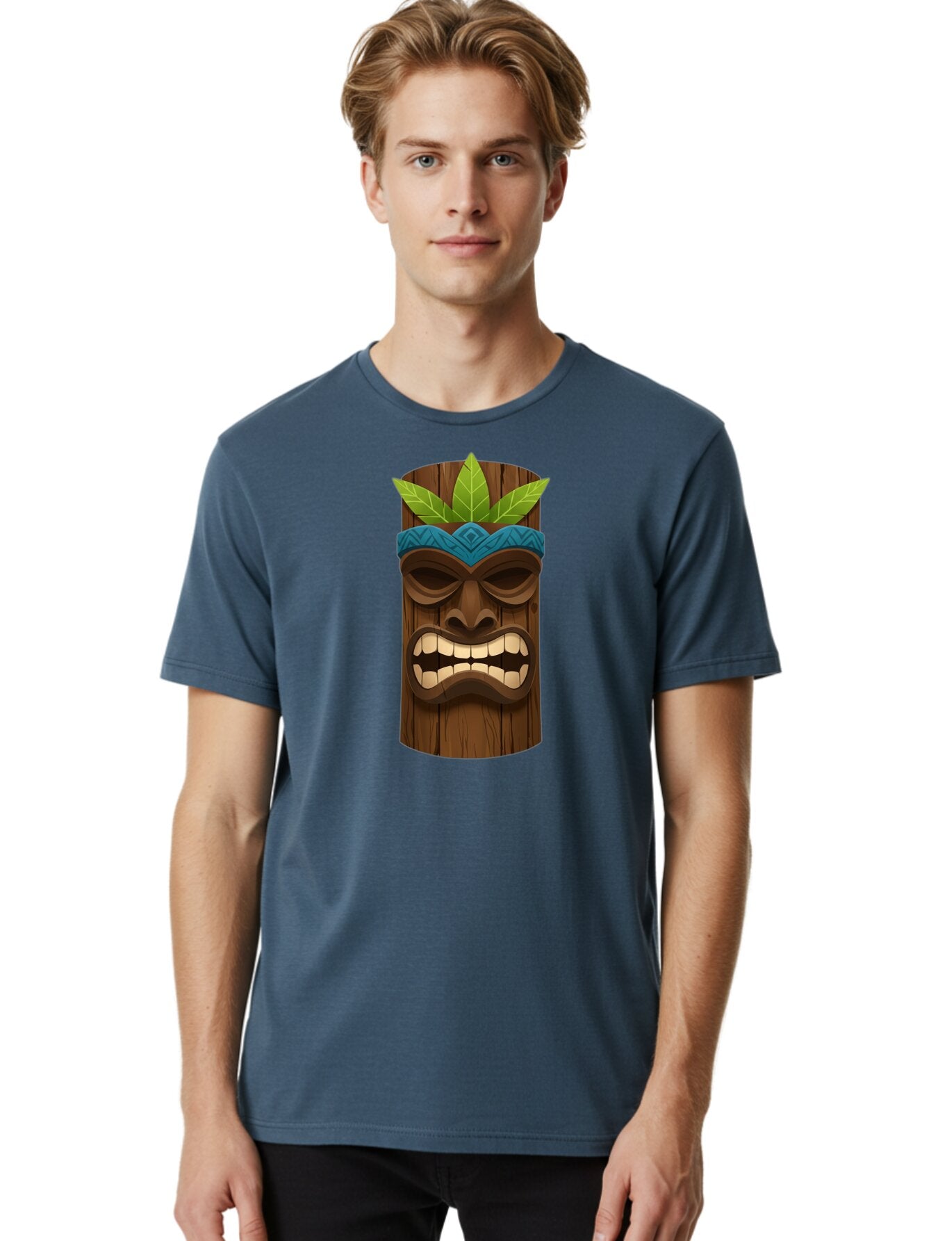 Tiki-Mask-With-Weed-Leaf Men'S Graphic Tee, 100% Cotton, Comfortable Casual Summer Wear, Machine Washable, Vintage Camera, Old Camera, Antique Camera, Black Camera, Classic Photography, Photography Equipment, Nostalgic Device, Film Camera, Bao955 27