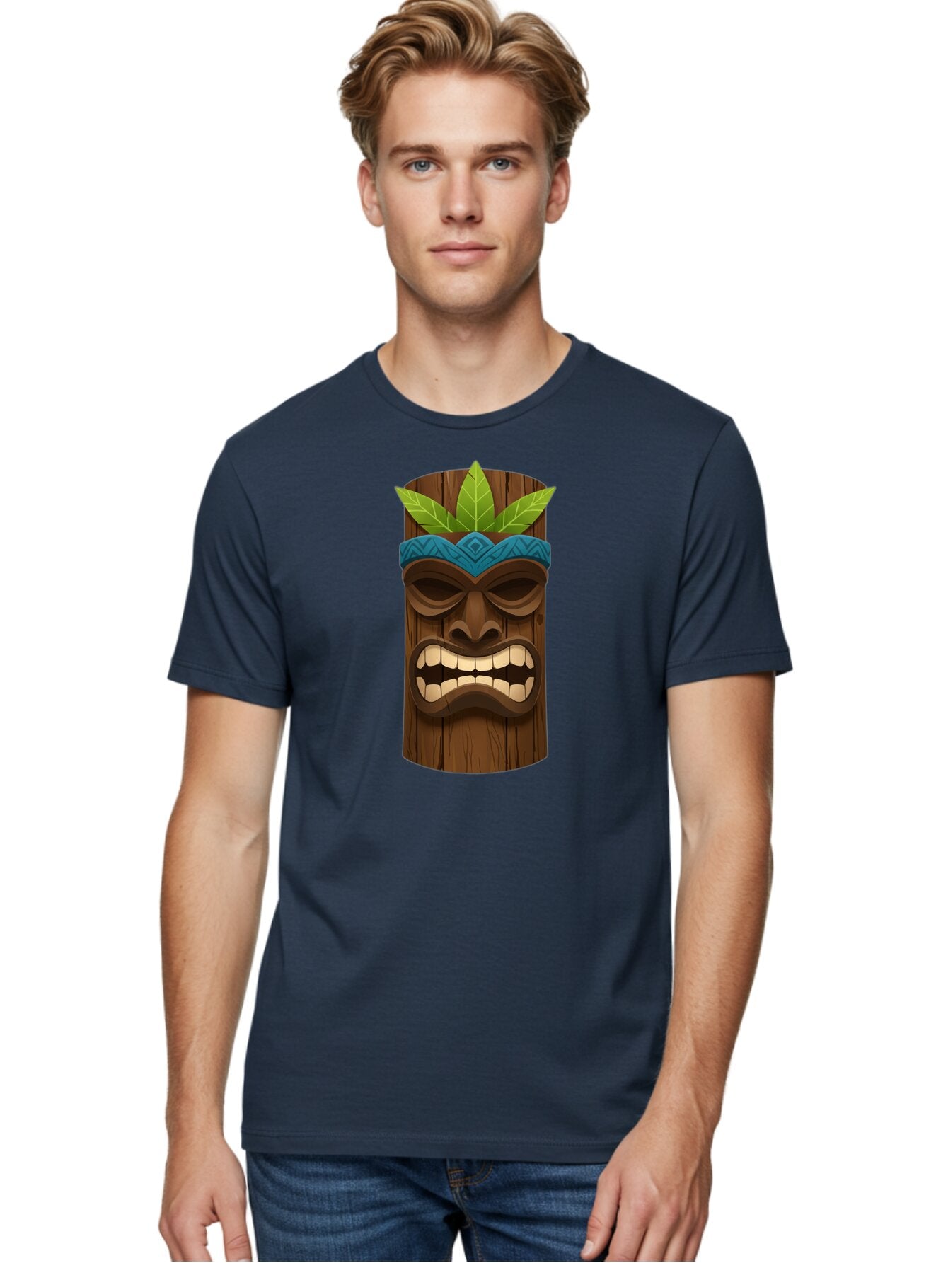 Tiki-Mask-With-Weed-Leaf Men'S Graphic Tee, 100% Cotton, Comfortable Casual Summer Wear, Machine Washable, Vintage Camera, Old Camera, Antique Camera, Black Camera, Classic Photography, Photography Equipment, Nostalgic Device, Film Camera, Bao955 24