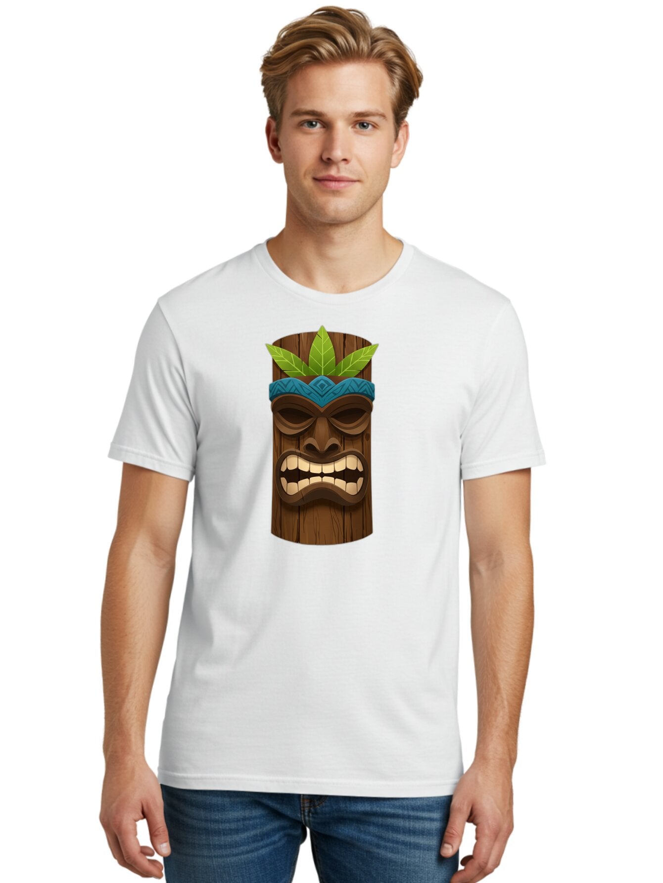 Tiki-Mask-With-Weed-Leaf Men'S Graphic Tee, 100% Cotton, Comfortable Casual Summer Wear, Machine Washable, Vintage Camera, Old Camera, Antique Camera, Black Camera, Classic Photography, Photography Equipment, Nostalgic Device, Film Camera, Bao955 19