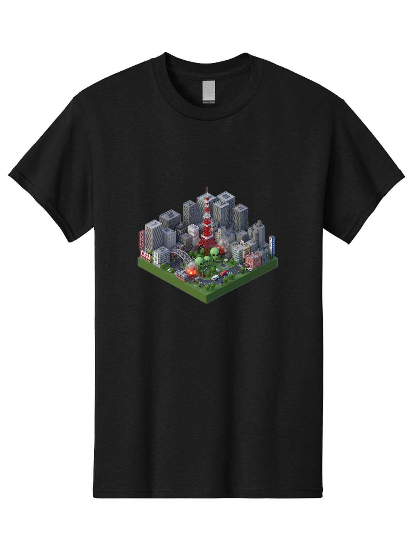 Tokyo-Cityscape Men'S Graphic Tee, 100% Cotton, Comfortable Casual Summer Wear, Machine Washable, Vintage Camera, Old Camera, Antique Camera, Black Camera, Classic Photography, Photography Equipment, Nostalgic Device, Film Camera, Camera Art Bao958 15