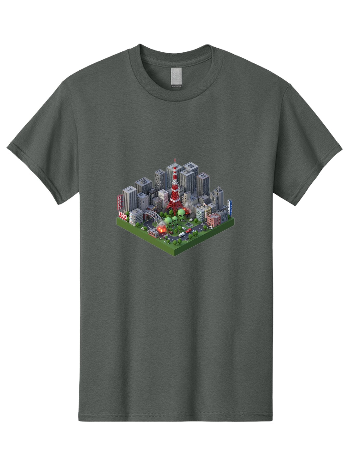 Tokyo-Cityscape Men'S Graphic Tee, 100% Cotton, Comfortable Casual Summer Wear, Machine Washable, Vintage Camera, Old Camera, Antique Camera, Black Camera, Classic Photography, Photography Equipment, Nostalgic Device, Film Camera, Camera Art Bao958 8