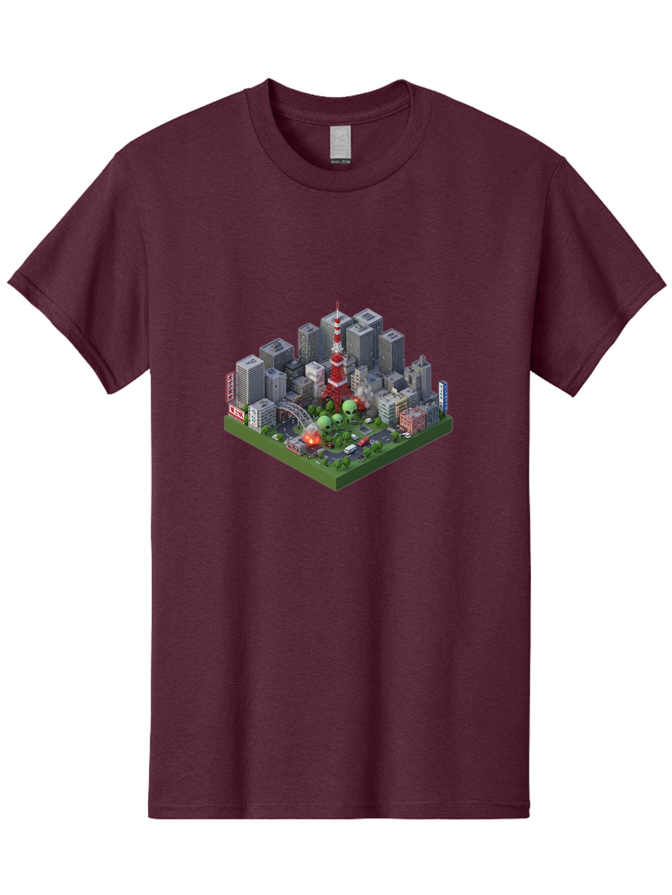 Tokyo-Cityscape Men'S Graphic Tee, 100% Cotton, Comfortable Casual Summer Wear, Machine Washable, Vintage Camera, Old Camera, Antique Camera, Black Camera, Classic Photography, Photography Equipment, Nostalgic Device, Film Camera, Camera Art Bao958 11