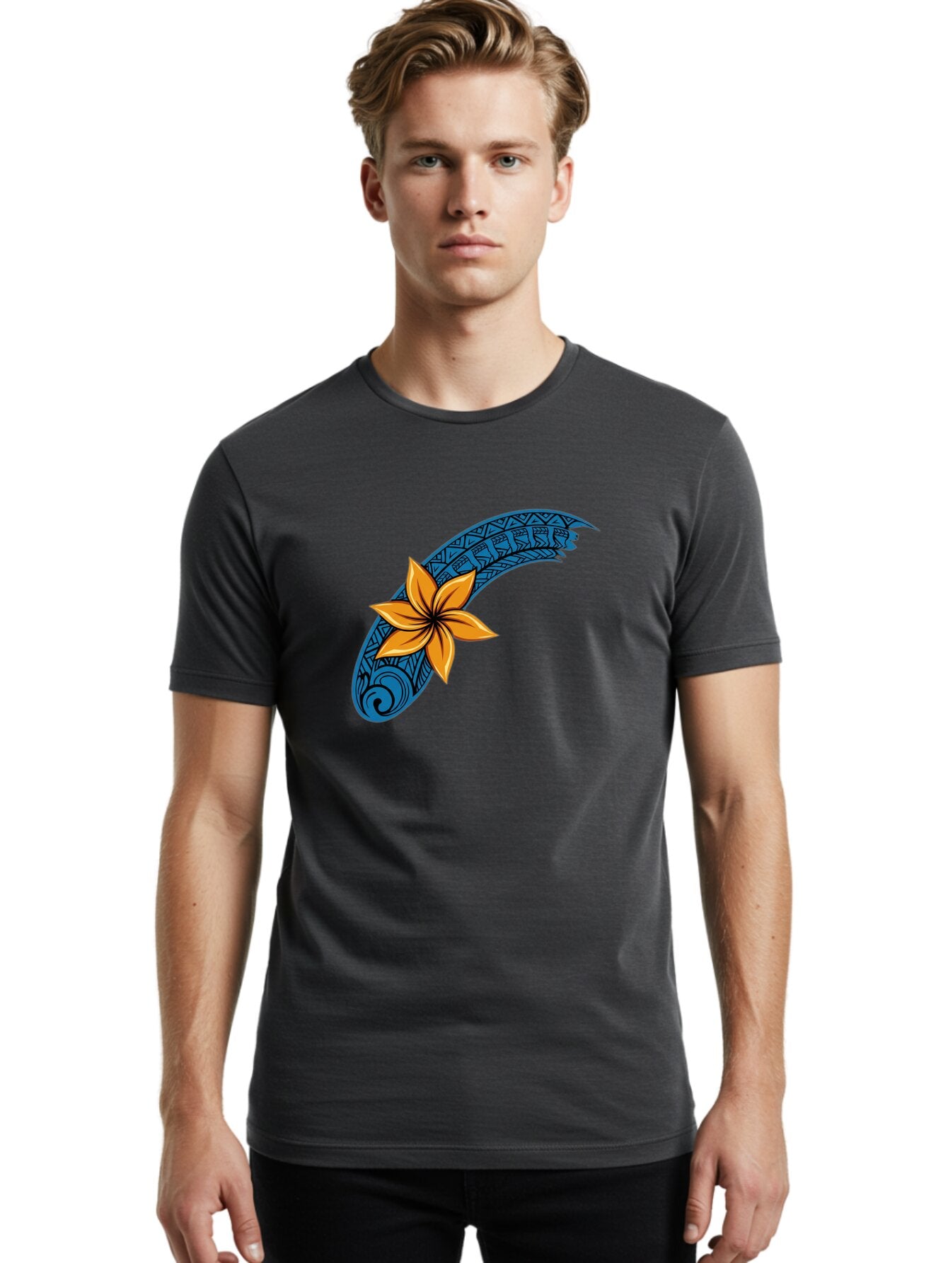 Tribal-Feather-Plumeria Men'S Graphic Tee, 100% Cotton, Comfortable Casual Summer Wear, Machine Washable, Vintage Camera, Old Camera, Antique Camera, Black Camera, Classic Photography, Photography Equipment, Nostalgic Device, Film Camera, Bao963 16