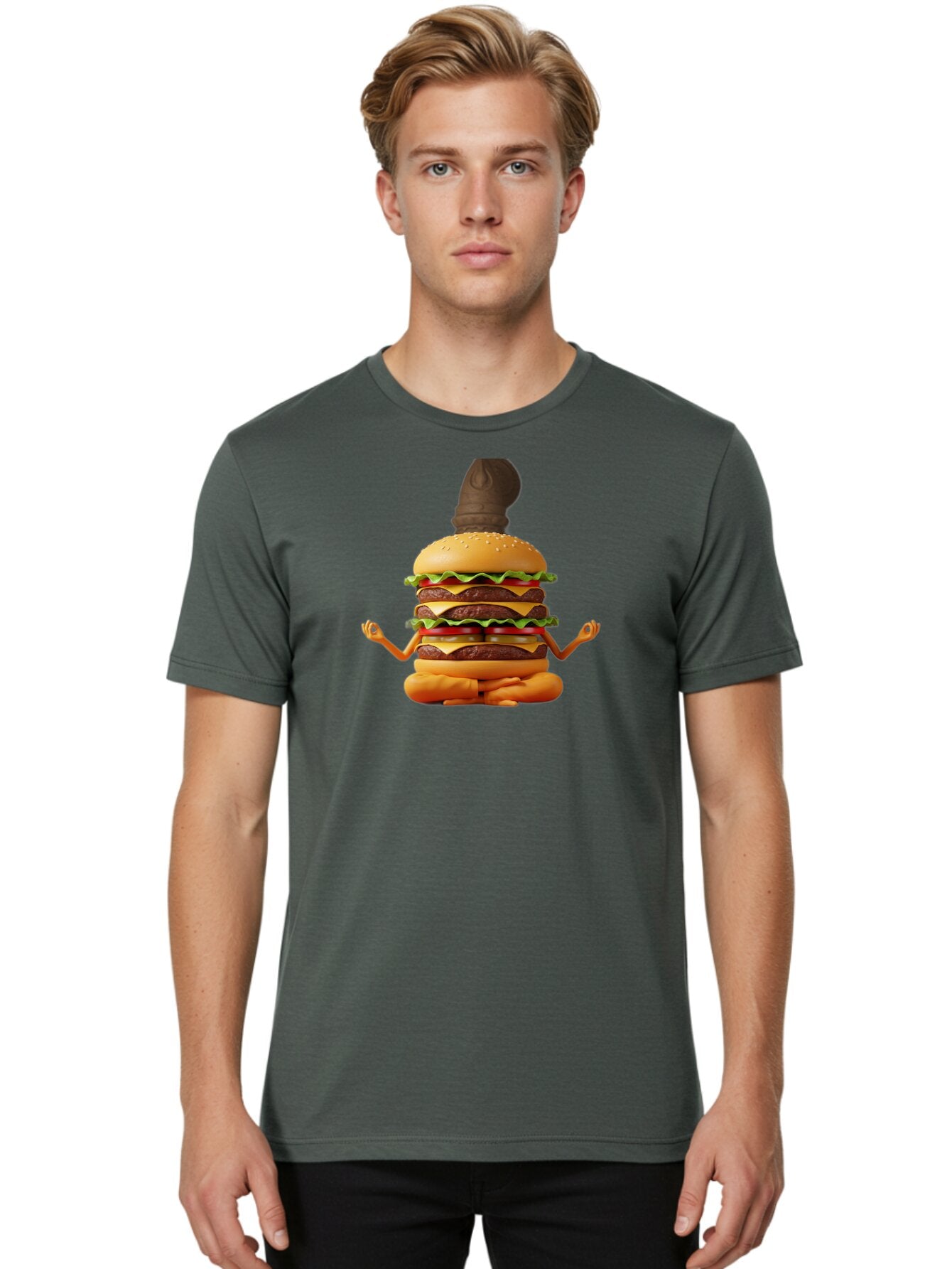 Triple-Decker-Burger Men'S Graphic Tee, 100% Cotton, Comfortable Casual Summer Wear, Machine Washable, Vintage Camera, Old Camera, Antique Camera, Black Camera, Classic Photography, Photography Equipment, Nostalgic Device, Film Camera, Bao965 16