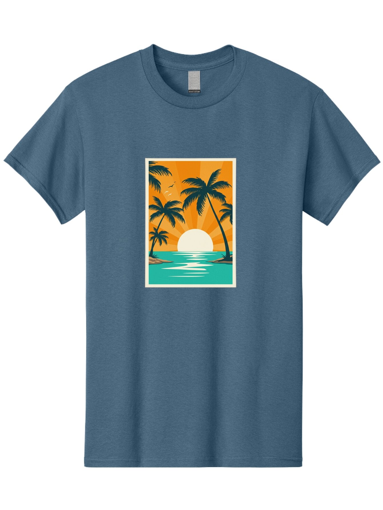 Tropical-Sunset Men'S Graphic Tee, 100% Cotton, Comfortable Casual Summer Wear, Machine Washable, Vintage Camera, Old Camera, Antique Camera, Black Camera, Classic Photography, Photography Equipment, Nostalgic Device, Film Camera, Camera Art Bao966 1