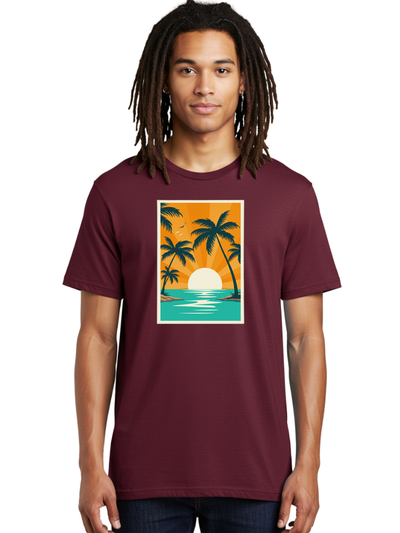Tropical-Sunset Men'S Graphic Tee, 100% Cotton, Comfortable Casual Summer Wear, Machine Washable, Vintage Camera, Old Camera, Antique Camera, Black Camera, Classic Photography, Photography Equipment, Nostalgic Device, Film Camera, Camera Art Bao966 18