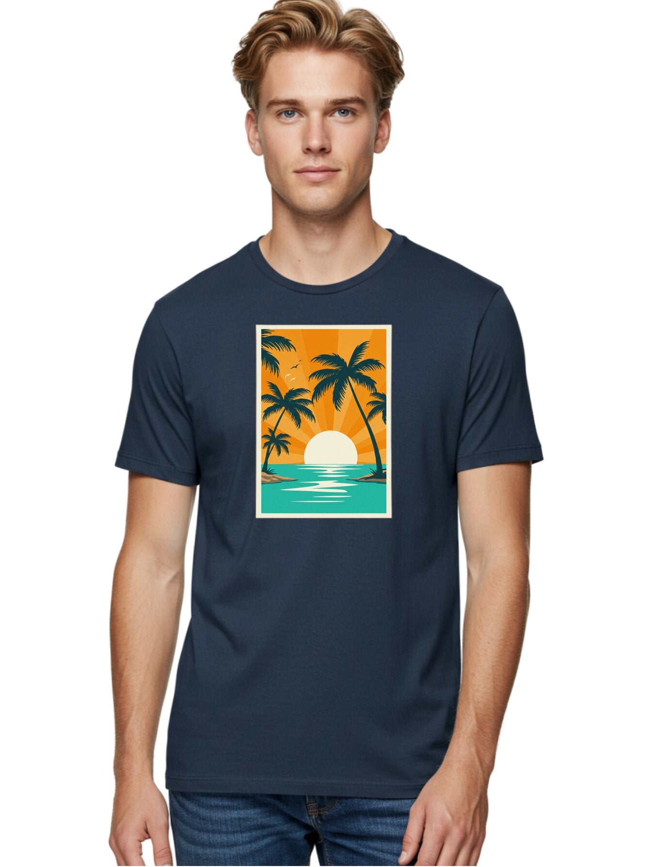 Tropical-Sunset Men'S Graphic Tee, 100% Cotton, Comfortable Casual Summer Wear, Machine Washable, Vintage Camera, Old Camera, Antique Camera, Black Camera, Classic Photography, Photography Equipment, Nostalgic Device, Film Camera, Camera Art Bao966 27