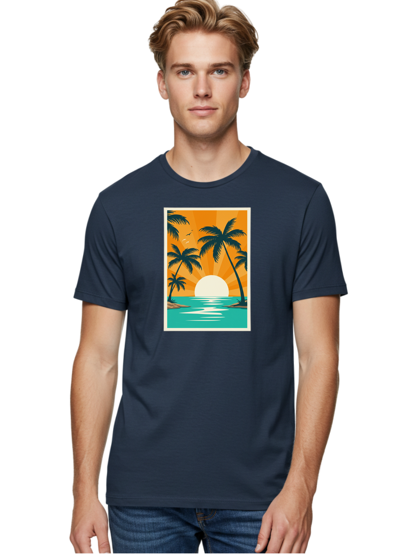 Tropical-Sunset Men'S Graphic Tee, 100% Cotton, Comfortable Casual Summer Wear, Machine Washable, Vintage Camera, Old Camera, Antique Camera, Black Camera, Classic Photography, Photography Equipment, Nostalgic Device, Film Camera, Camera Art Bao966 19