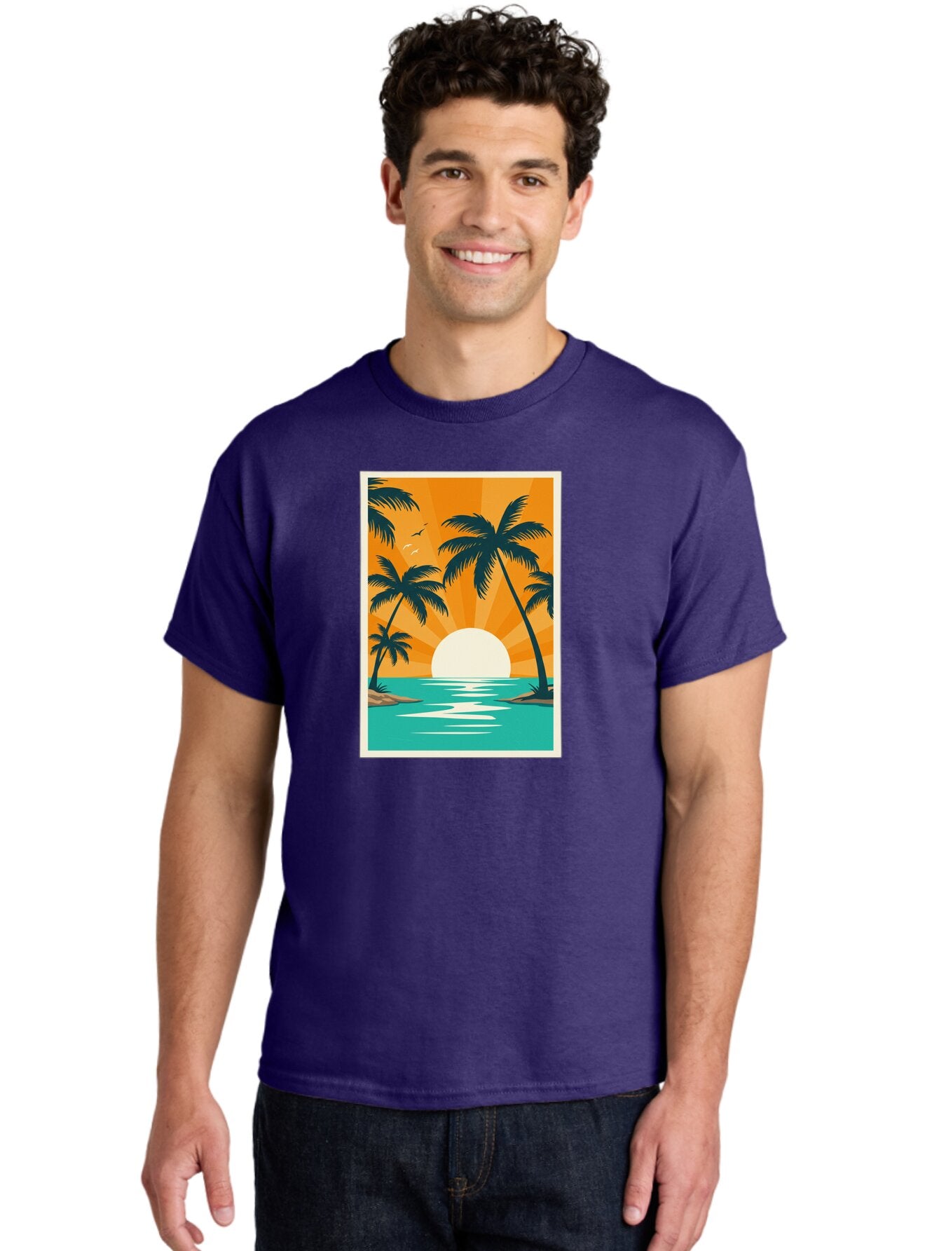 Tropical-Sunset Men'S Graphic Tee, 100% Cotton, Comfortable Casual Summer Wear, Machine Washable, Vintage Camera, Old Camera, Antique Camera, Black Camera, Classic Photography, Photography Equipment, Nostalgic Device, Film Camera, Camera Art Bao966 26