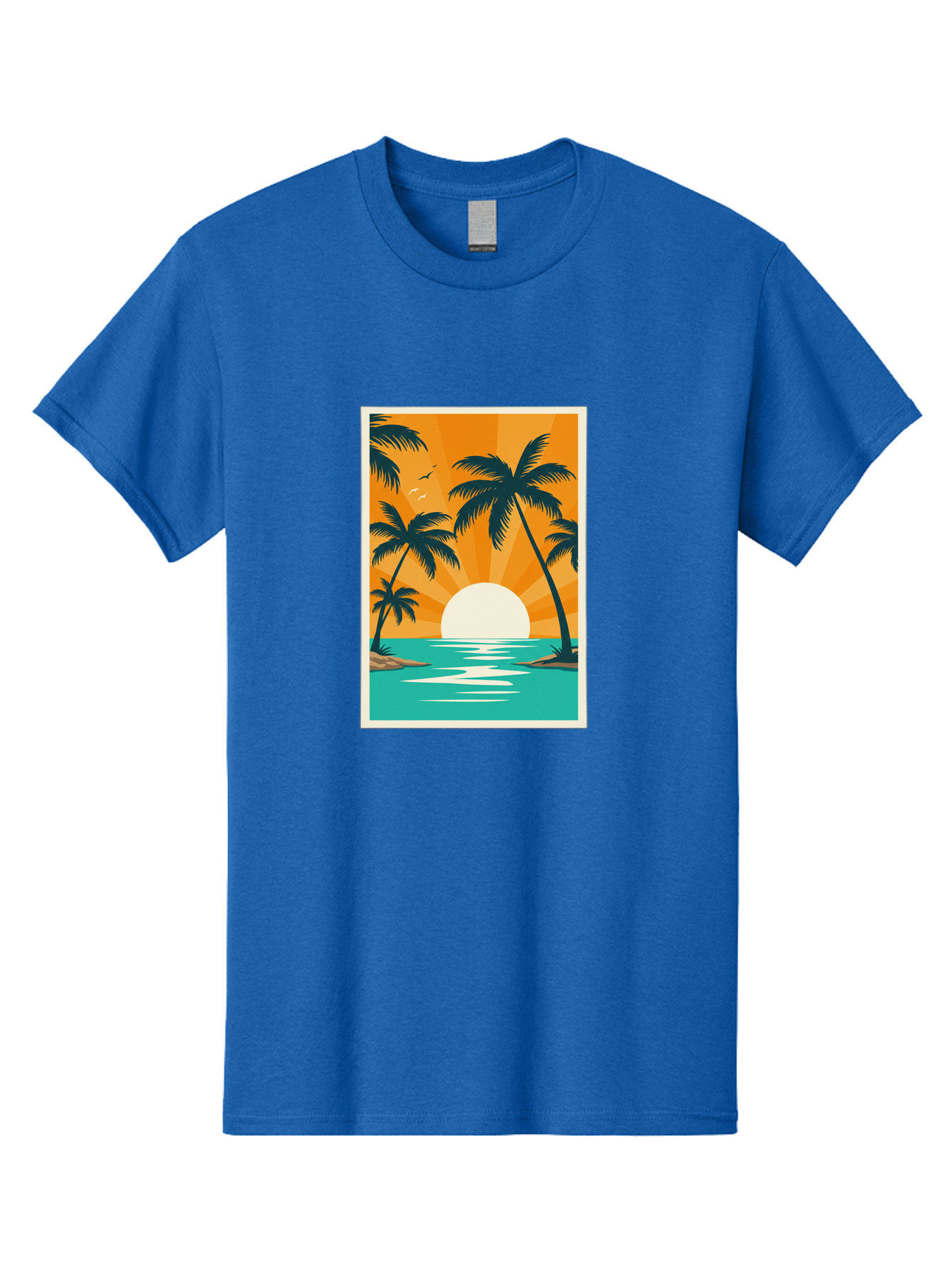 Tropical-Sunset Men'S Graphic Tee, 100% Cotton, Comfortable Casual Summer Wear, Machine Washable, Vintage Camera, Old Camera, Antique Camera, Black Camera, Classic Photography, Photography Equipment, Nostalgic Device, Film Camera, Camera Art Bao966