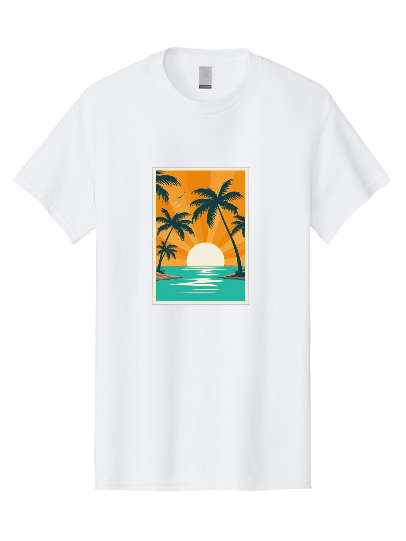 Tropical-Sunset Men'S Graphic Tee, 100% Cotton, Comfortable Casual Summer Wear, Machine Washable, Vintage Camera, Old Camera, Antique Camera, Black Camera, Classic Photography, Photography Equipment, Nostalgic Device, Film Camera, Camera Art Bao966 6