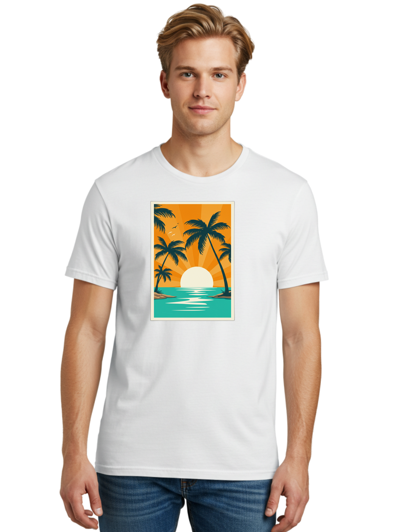 Tropical-Sunset Men'S Graphic Tee, 100% Cotton, Comfortable Casual Summer Wear, Machine Washable, Vintage Camera, Old Camera, Antique Camera, Black Camera, Classic Photography, Photography Equipment, Nostalgic Device, Film Camera, Camera Art Bao966 22