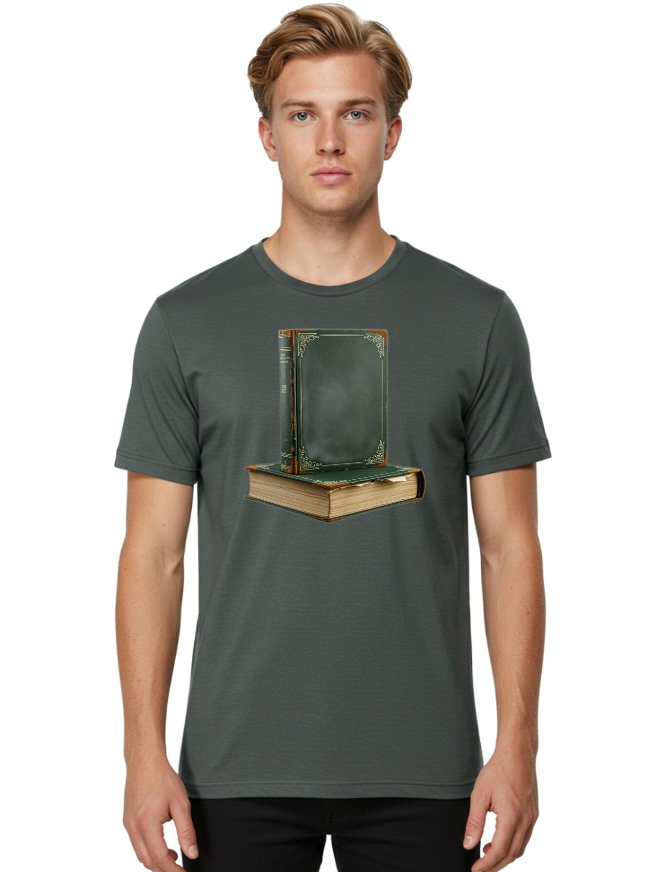 Two-Vintage-Books Men'S Graphic Tee, 100% Cotton, Comfortable Casual Summer Wear, Machine Washable, Vintage Camera, Old Camera, Antique Camera, Black Camera, Classic Photography, Photography Equipment, Nostalgic Device, Film Camera, Camera Art Bao971 20