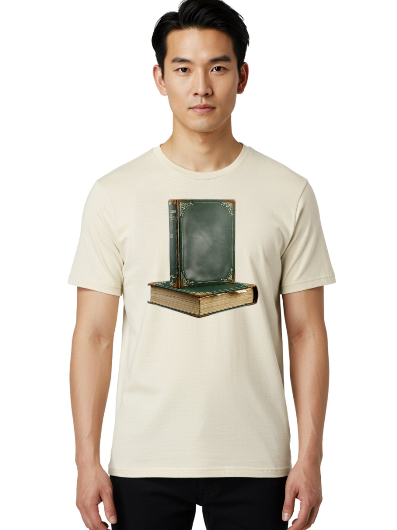 Two-Vintage-Books Men'S Graphic Tee, 100% Cotton, Comfortable Casual Summer Wear, Machine Washable, Vintage Camera, Old Camera, Antique Camera, Black Camera, Classic Photography, Photography Equipment, Nostalgic Device, Film Camera, Camera Art Bao971 18