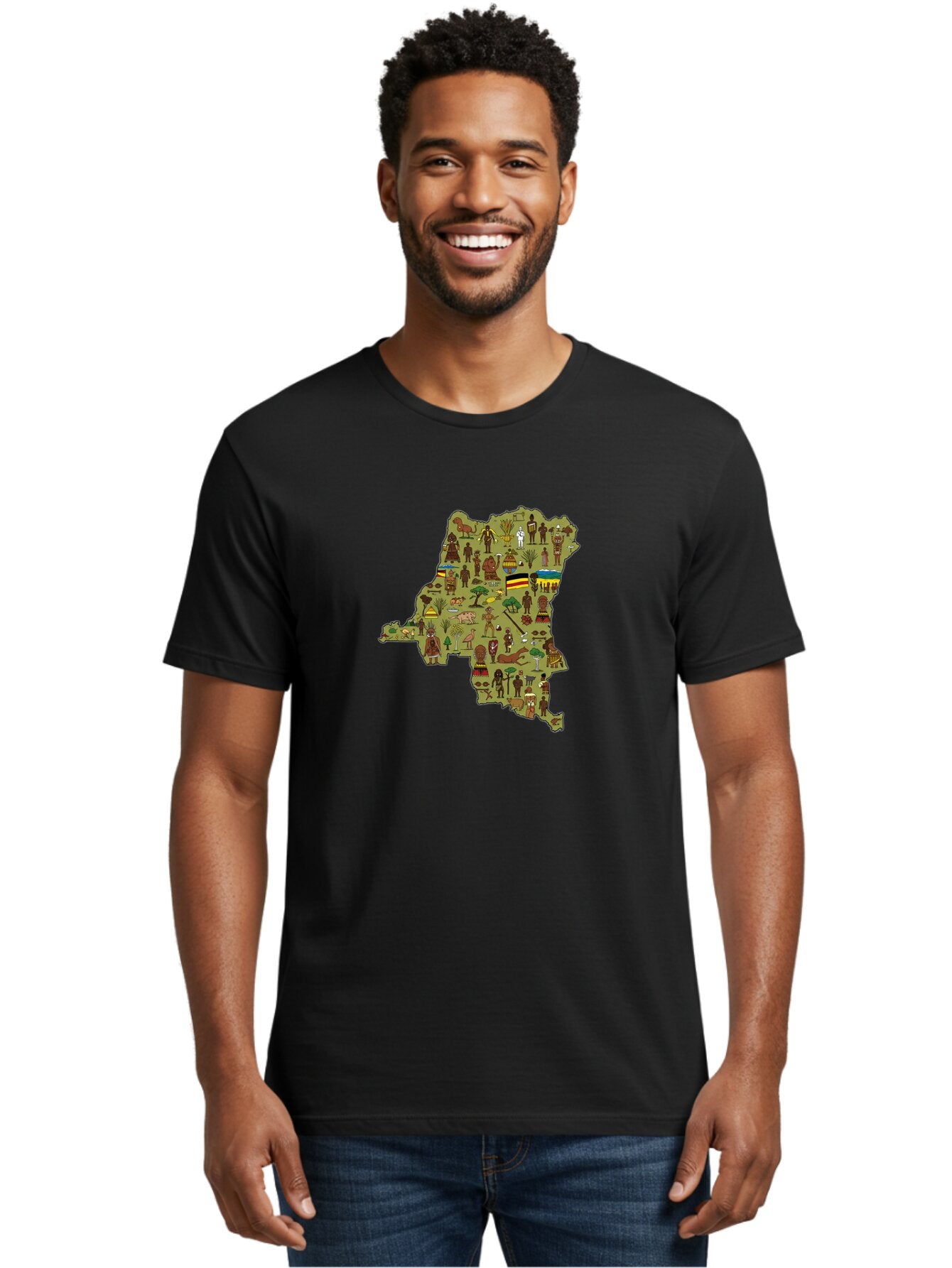 Uganda-Map Men'S Graphic Tee, 100% Cotton, Comfortable Casual Summer Wear, Machine Washable, Vintage Camera, Old Camera, Antique Camera, Black Camera, Classic Photography, Photography Equipment, Nostalgic Device, Film Camera, Camera Art Bao972 23