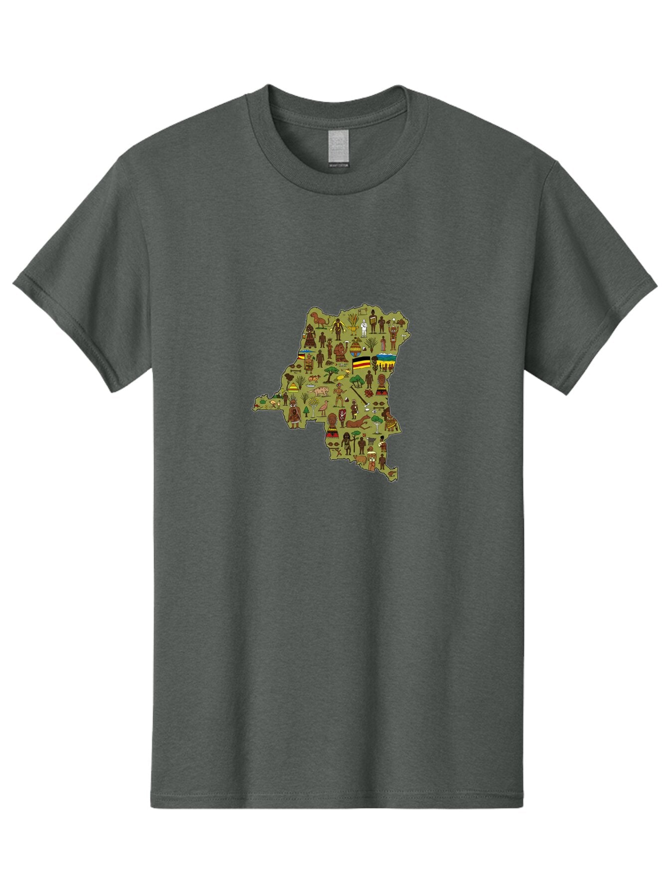 Uganda-Map Men'S Graphic Tee, 100% Cotton, Comfortable Casual Summer Wear, Machine Washable, Vintage Camera, Old Camera, Antique Camera, Black Camera, Classic Photography, Photography Equipment, Nostalgic Device, Film Camera, Camera Art Bao972 10