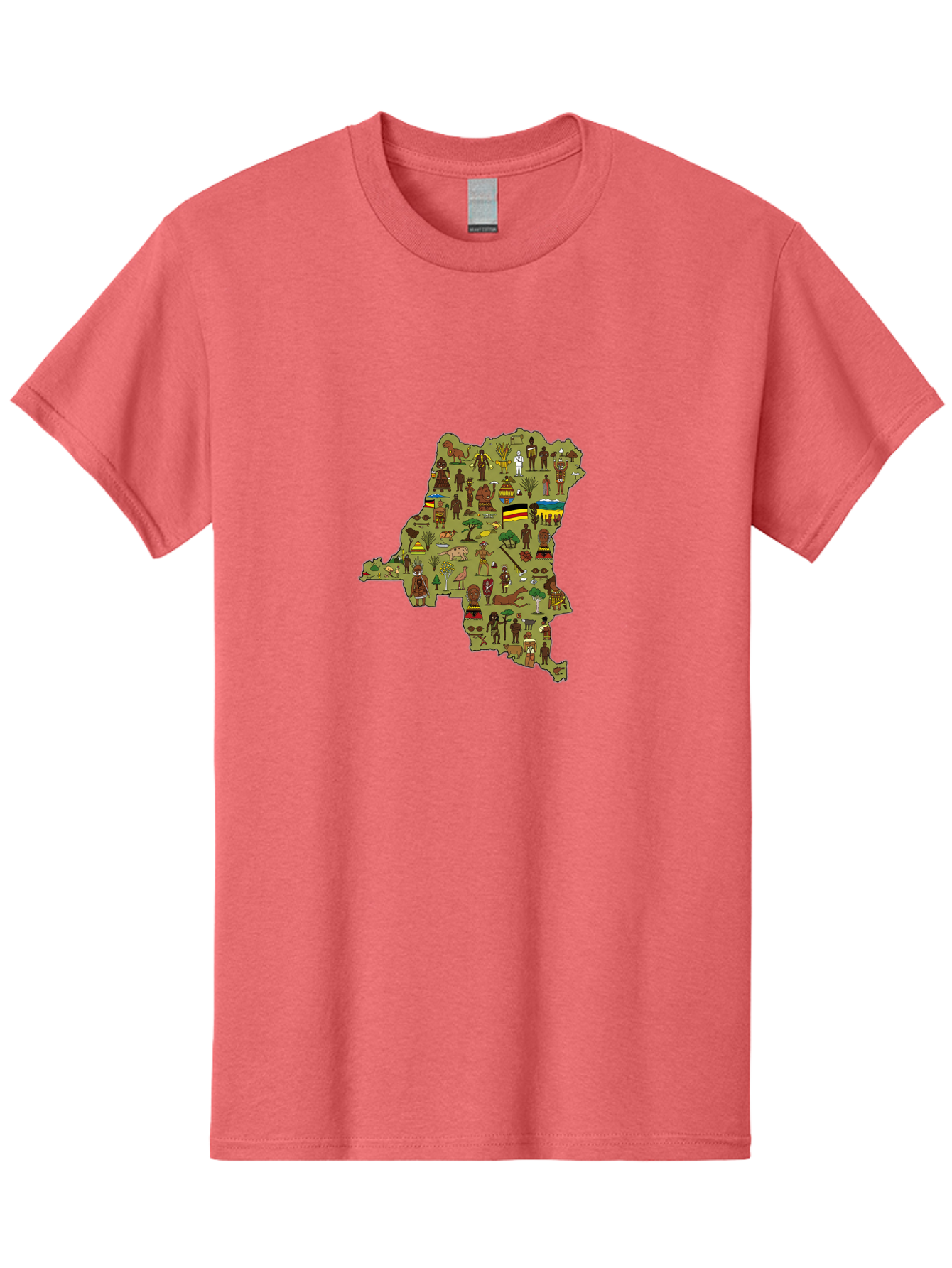 Uganda-Map Men'S Graphic Tee, 100% Cotton, Comfortable Casual Summer Wear, Machine Washable, Vintage Camera, Old Camera, Antique Camera, Black Camera, Classic Photography, Photography Equipment, Nostalgic Device, Film Camera, Camera Art Bao972 4