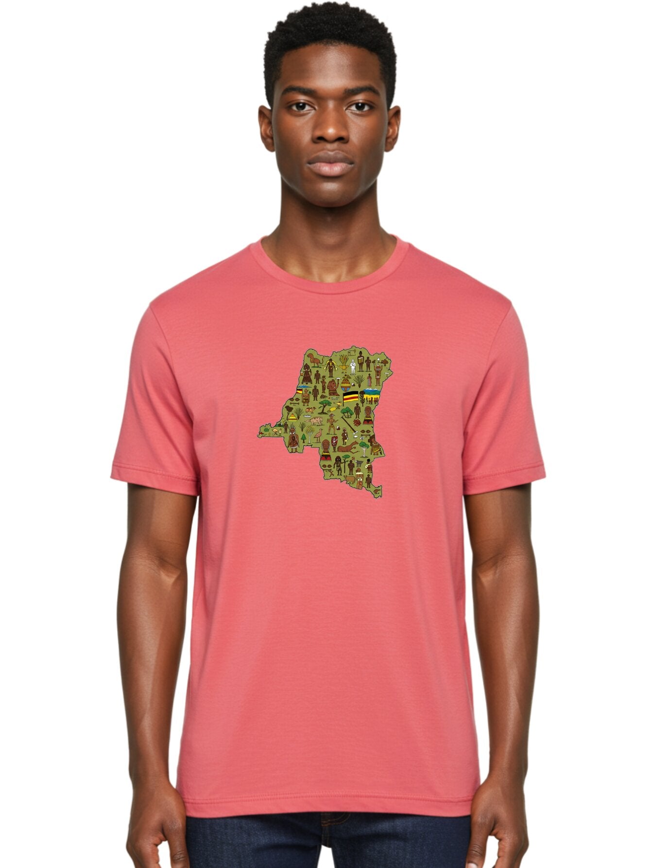 Uganda-Map Men'S Graphic Tee, 100% Cotton, Comfortable Casual Summer Wear, Machine Washable, Vintage Camera, Old Camera, Antique Camera, Black Camera, Classic Photography, Photography Equipment, Nostalgic Device, Film Camera, Camera Art Bao972 27