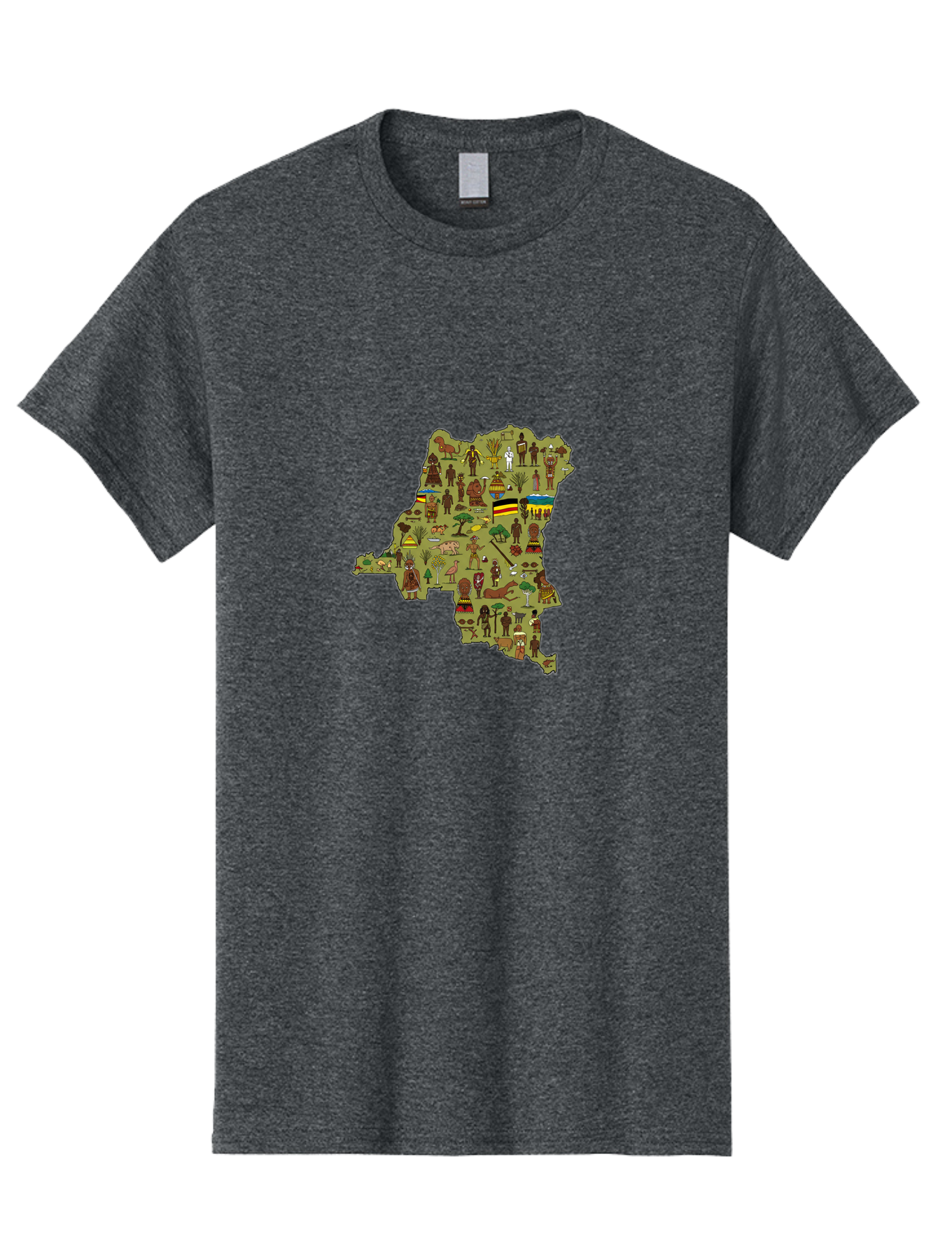 Uganda-Map Men'S Graphic Tee, 100% Cotton, Comfortable Casual Summer Wear, Machine Washable, Vintage Camera, Old Camera, Antique Camera, Black Camera, Classic Photography, Photography Equipment, Nostalgic Device, Film Camera, Camera Art Bao972 9