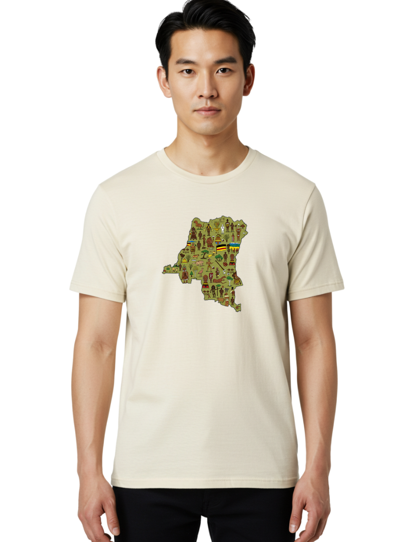 Uganda-Map Men'S Graphic Tee, 100% Cotton, Comfortable Casual Summer Wear, Machine Washable, Vintage Camera, Old Camera, Antique Camera, Black Camera, Classic Photography, Photography Equipment, Nostalgic Device, Film Camera, Camera Art Bao972 16