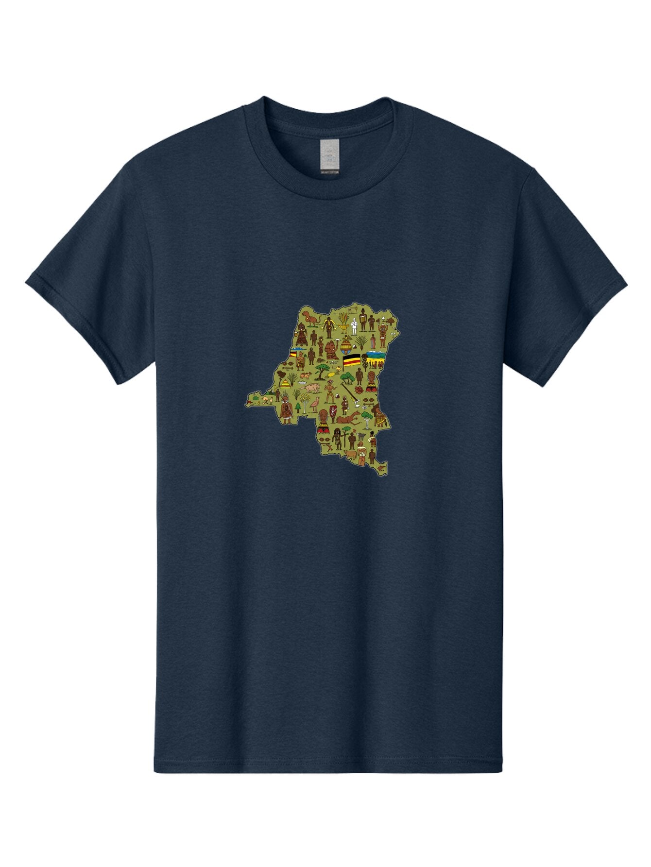 Uganda-Map Men'S Graphic Tee, 100% Cotton, Comfortable Casual Summer Wear, Machine Washable, Vintage Camera, Old Camera, Antique Camera, Black Camera, Classic Photography, Photography Equipment, Nostalgic Device, Film Camera, Camera Art Bao972 6