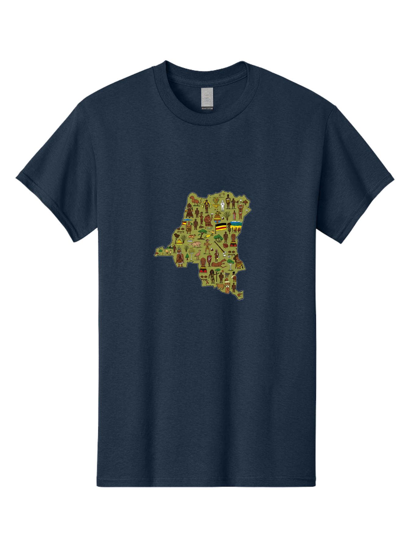 Uganda-Map Men'S Graphic Tee, 100% Cotton, Comfortable Casual Summer Wear, Machine Washable, Vintage Camera, Old Camera, Antique Camera, Black Camera, Classic Photography, Photography Equipment, Nostalgic Device, Film Camera, Camera Art Bao972 7