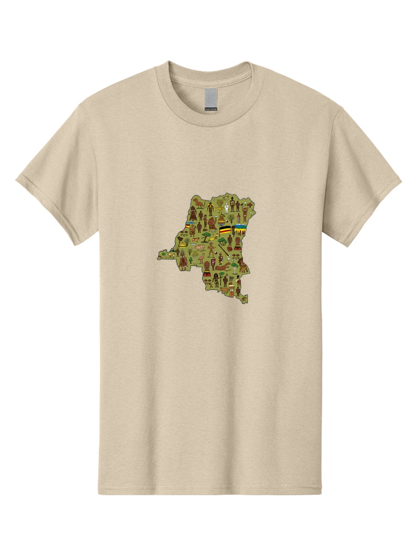 Uganda-Map Men'S Graphic Tee, 100% Cotton, Comfortable Casual Summer Wear, Machine Washable, Vintage Camera, Old Camera, Antique Camera, Black Camera, Classic Photography, Photography Equipment, Nostalgic Device, Film Camera, Camera Art Bao972 4