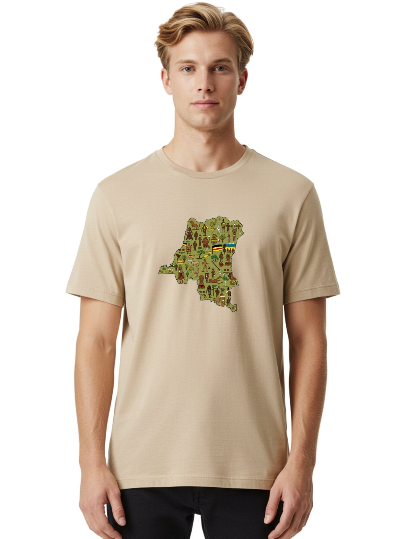 Uganda-Map Men'S Graphic Tee, 100% Cotton, Comfortable Casual Summer Wear, Machine Washable, Vintage Camera, Old Camera, Antique Camera, Black Camera, Classic Photography, Photography Equipment, Nostalgic Device, Film Camera, Camera Art Bao972 18