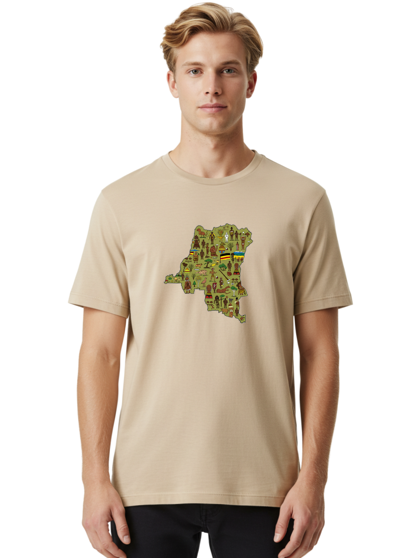 Uganda-Map Men'S Graphic Tee, 100% Cotton, Comfortable Casual Summer Wear, Machine Washable, Vintage Camera, Old Camera, Antique Camera, Black Camera, Classic Photography, Photography Equipment, Nostalgic Device, Film Camera, Camera Art Bao972 27