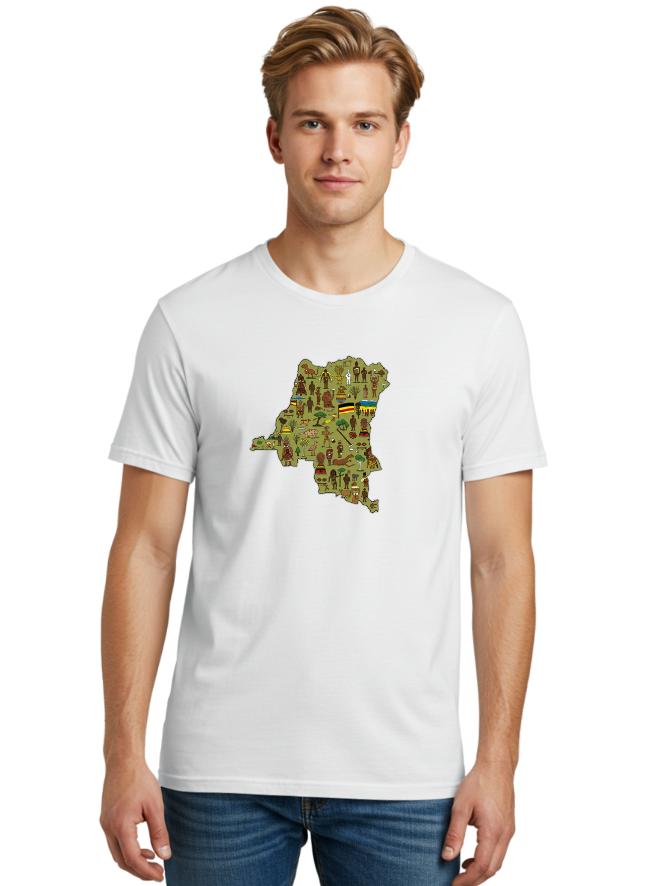 Uganda-Map Men'S Graphic Tee, 100% Cotton, Comfortable Casual Summer Wear, Machine Washable, Vintage Camera, Old Camera, Antique Camera, Black Camera, Classic Photography, Photography Equipment, Nostalgic Device, Film Camera, Camera Art Bao972 17