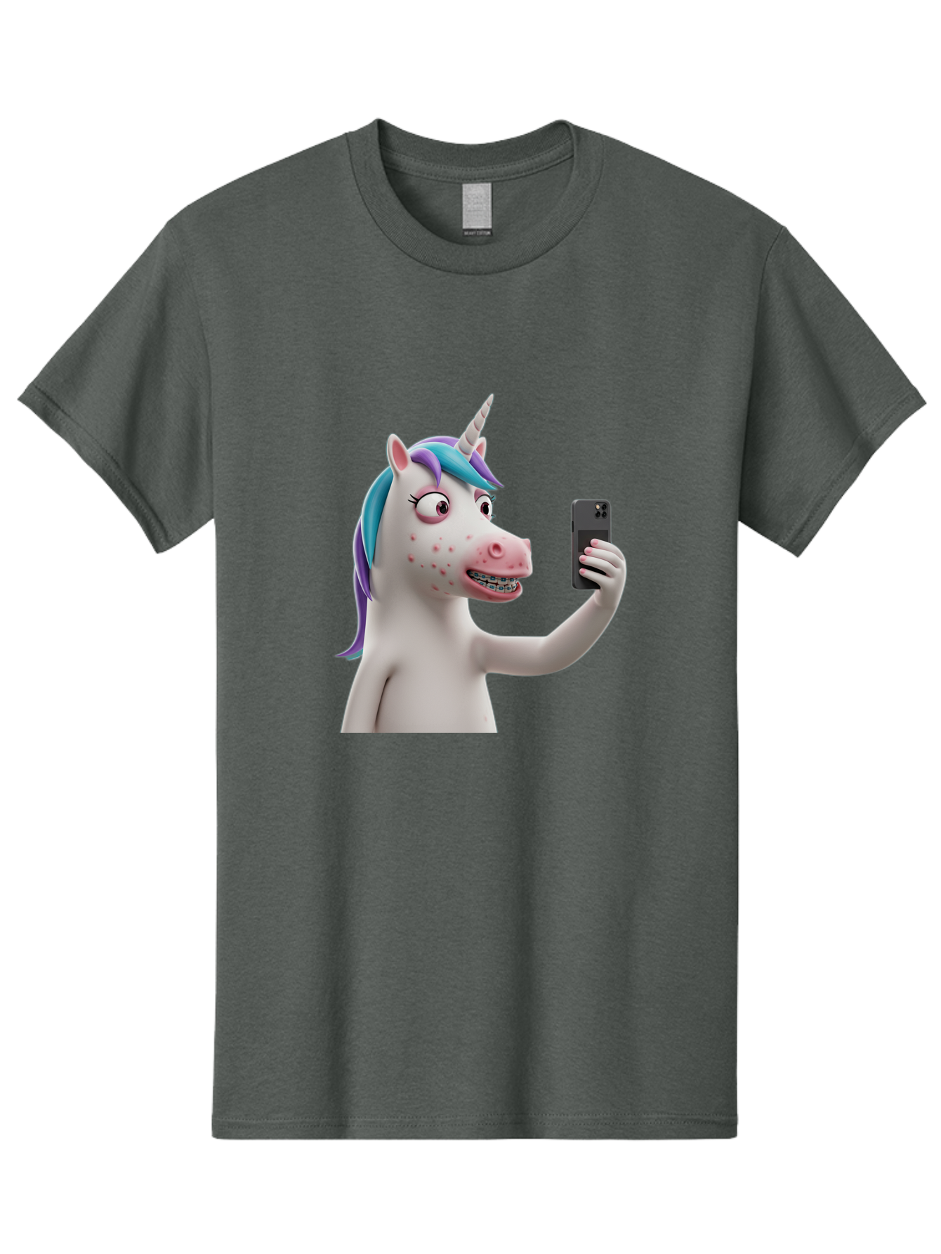 Unicorn-Selfie Men'S Graphic Tee, 100% Cotton, Comfortable Casual Summer Wear, Machine Washable, Vintage Camera, Old Camera, Antique Camera, Black Camera, Classic Photography, Photography Equipment, Nostalgic Device, Film Camera, Camera Art Bao985 10