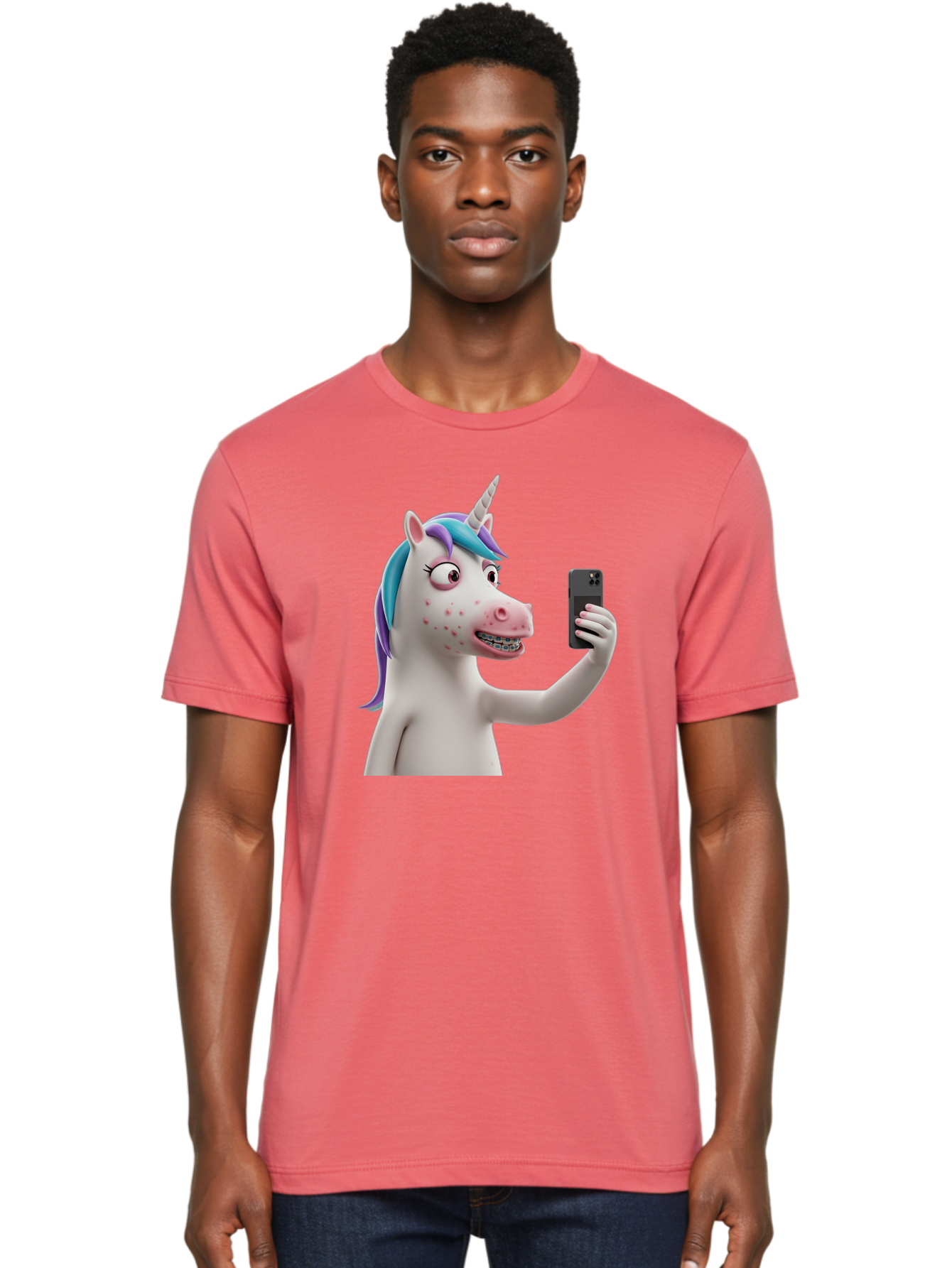 Unicorn-Selfie Men'S Graphic Tee, 100% Cotton, Comfortable Casual Summer Wear, Machine Washable, Vintage Camera, Old Camera, Antique Camera, Black Camera, Classic Photography, Photography Equipment, Nostalgic Device, Film Camera, Camera Art Bao985 23