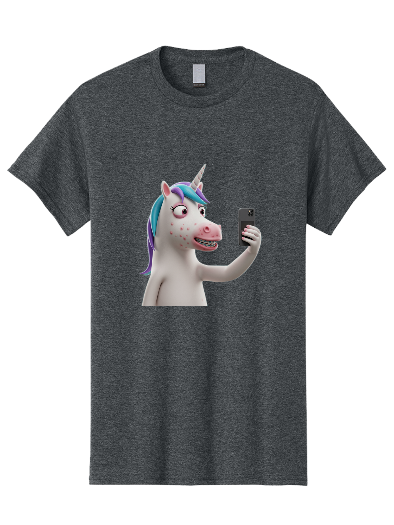 Unicorn-Selfie Men'S Graphic Tee, 100% Cotton, Comfortable Casual Summer Wear, Machine Washable, Vintage Camera, Old Camera, Antique Camera, Black Camera, Classic Photography, Photography Equipment, Nostalgic Device, Film Camera, Camera Art Bao985 6