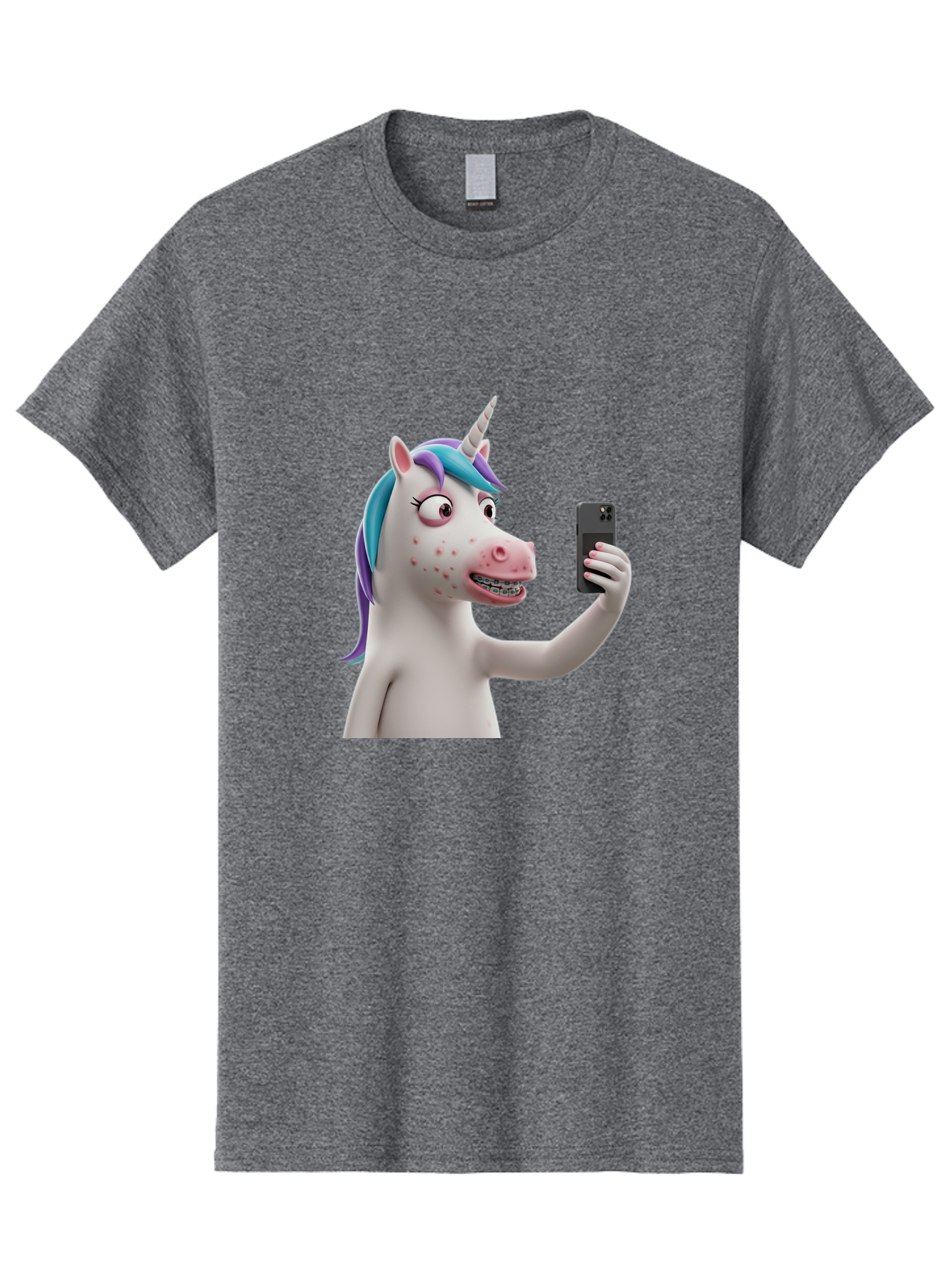 Unicorn-Selfie Men'S Graphic Tee, 100% Cotton, Comfortable Casual Summer Wear, Machine Washable, Vintage Camera, Old Camera, Antique Camera, Black Camera, Classic Photography, Photography Equipment, Nostalgic Device, Film Camera, Camera Art Bao985 3