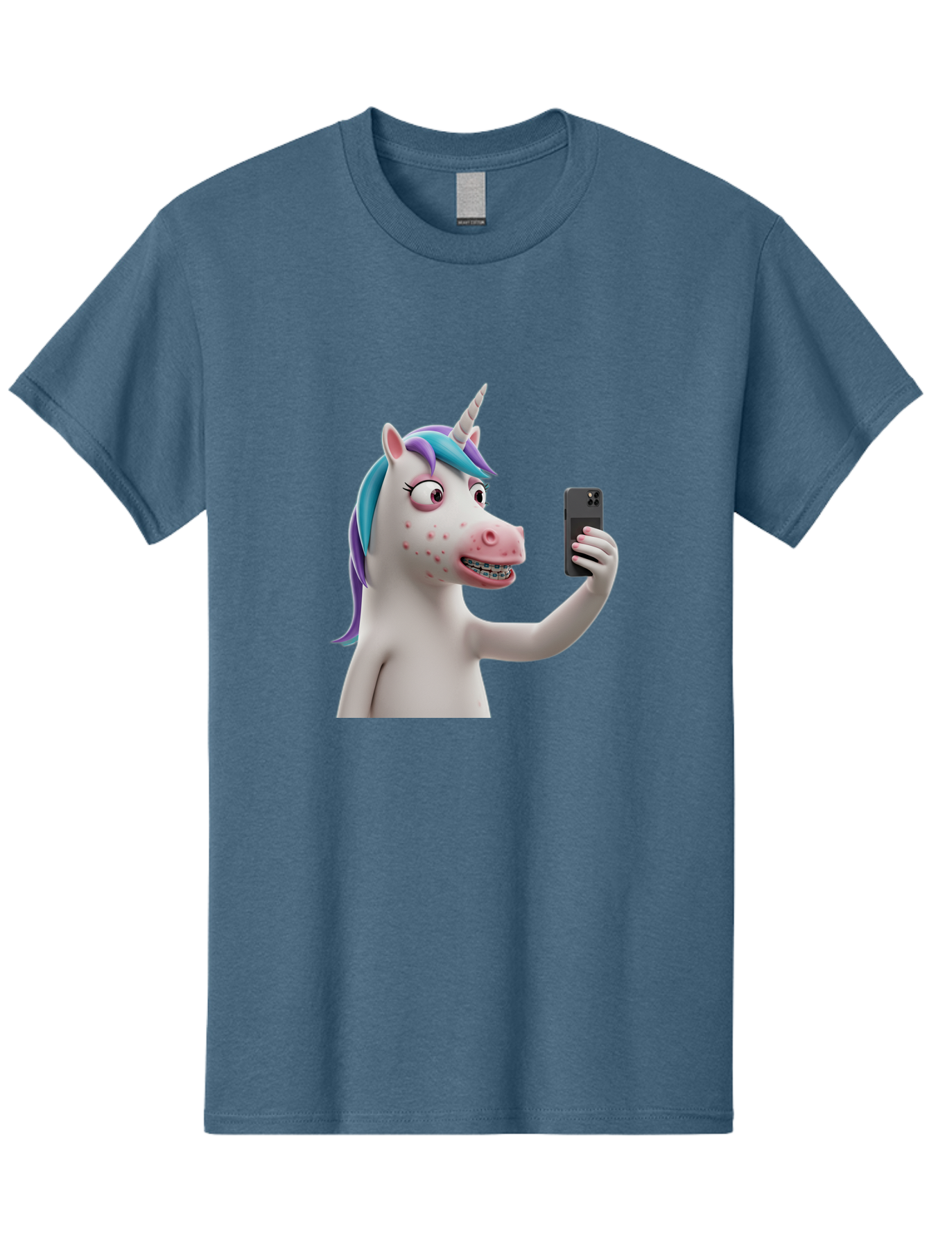 Unicorn-Selfie Men'S Graphic Tee, 100% Cotton, Comfortable Casual Summer Wear, Machine Washable, Vintage Camera, Old Camera, Antique Camera, Black Camera, Classic Photography, Photography Equipment, Nostalgic Device, Film Camera, Camera Art Bao985 9