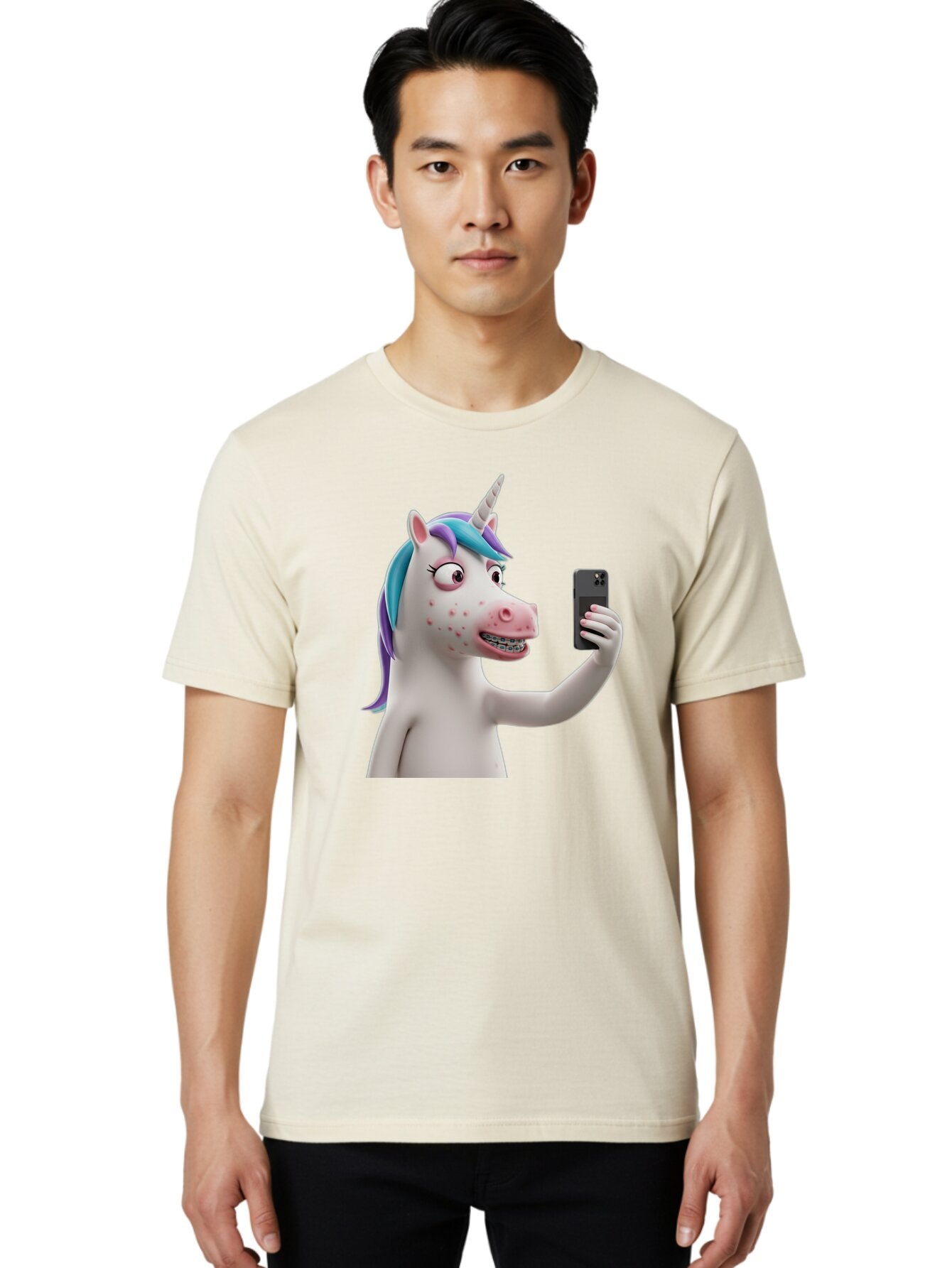 Unicorn-Selfie Men'S Graphic Tee, 100% Cotton, Comfortable Casual Summer Wear, Machine Washable, Vintage Camera, Old Camera, Antique Camera, Black Camera, Classic Photography, Photography Equipment, Nostalgic Device, Film Camera, Camera Art Bao985 27