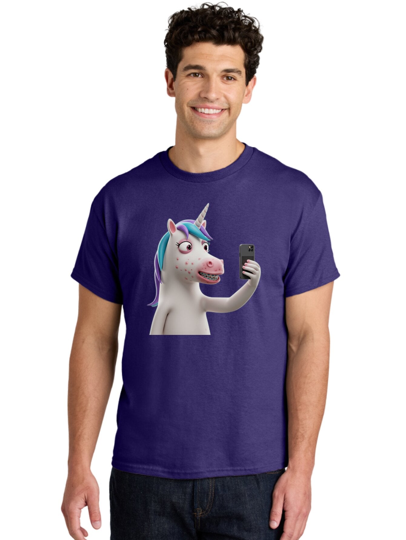 Unicorn-Selfie Men'S Graphic Tee, 100% Cotton, Comfortable Casual Summer Wear, Machine Washable, Vintage Camera, Old Camera, Antique Camera, Black Camera, Classic Photography, Photography Equipment, Nostalgic Device, Film Camera, Camera Art Bao985 19