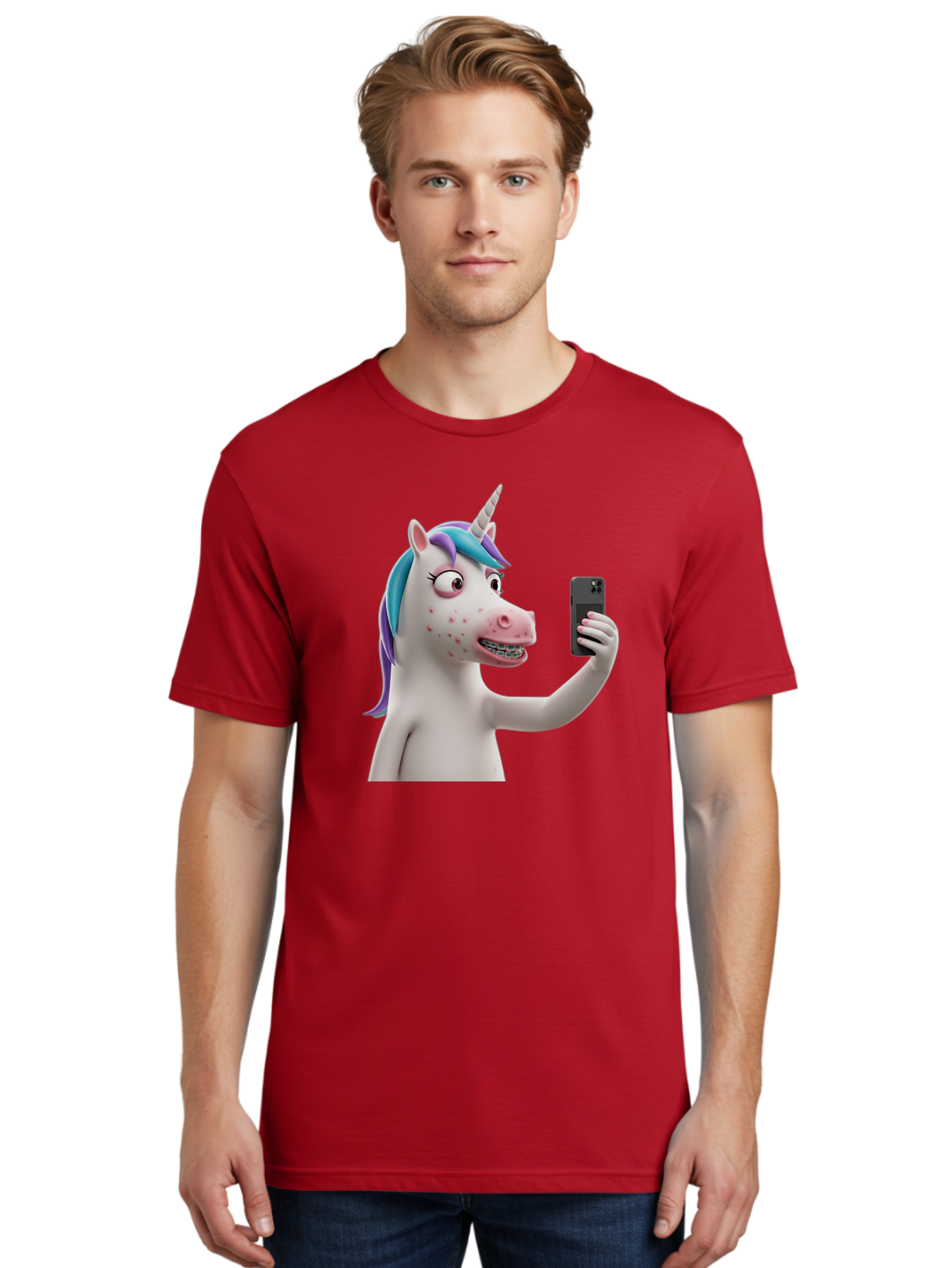 Unicorn-Selfie Men'S Graphic Tee, 100% Cotton, Comfortable Casual Summer Wear, Machine Washable, Vintage Camera, Old Camera, Antique Camera, Black Camera, Classic Photography, Photography Equipment, Nostalgic Device, Film Camera, Camera Art Bao985 30
