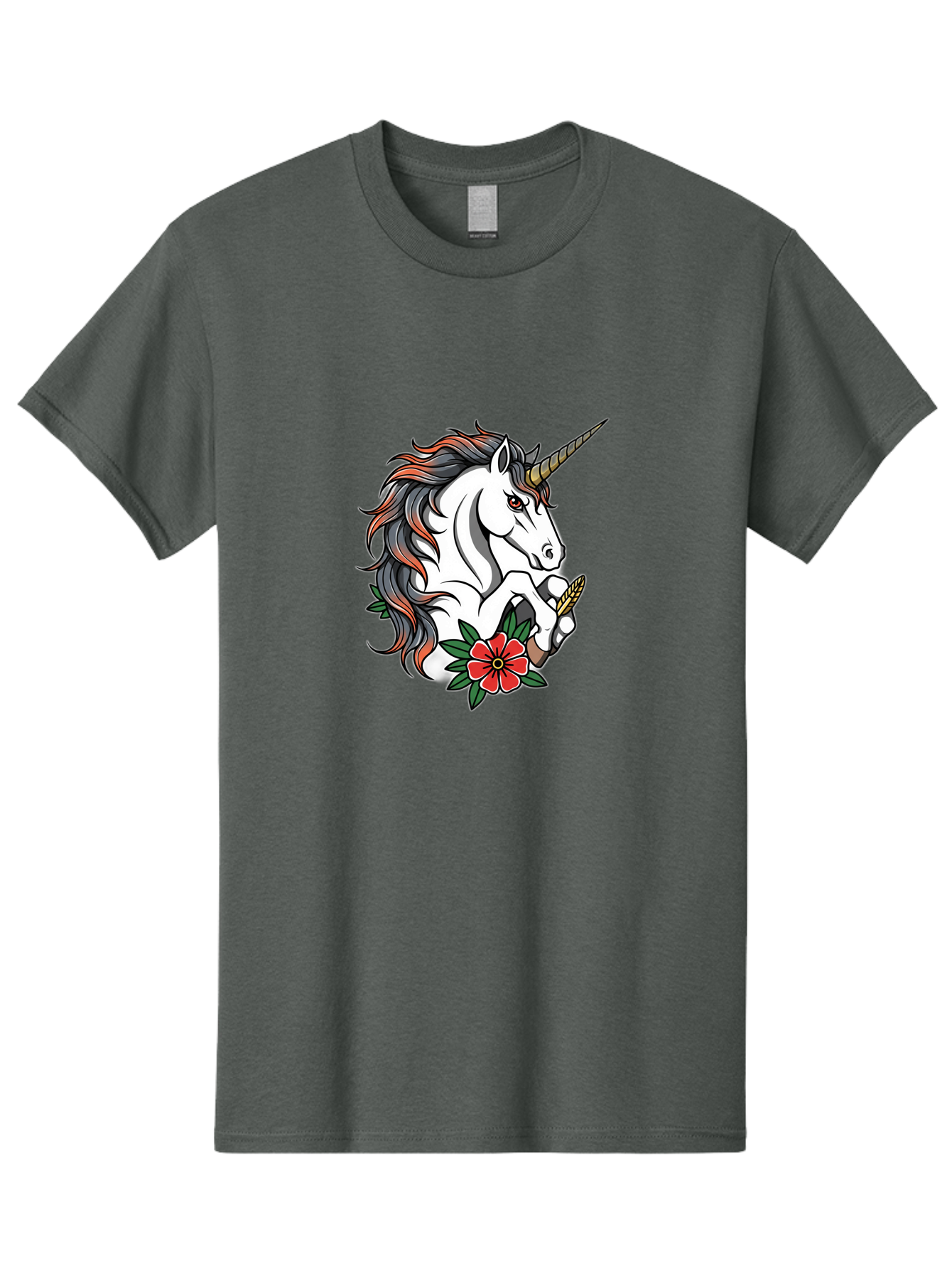 Unicorn-With-Red-Flower Men'S Graphic Tee, 100% Cotton, Comfortable Casual Summer Wear, Machine Washable, Vintage Camera, Old Camera, Antique Camera, Black Camera, Classic Photography, Photography Equipment, Nostalgic Device, Film Camera, Bao989 9